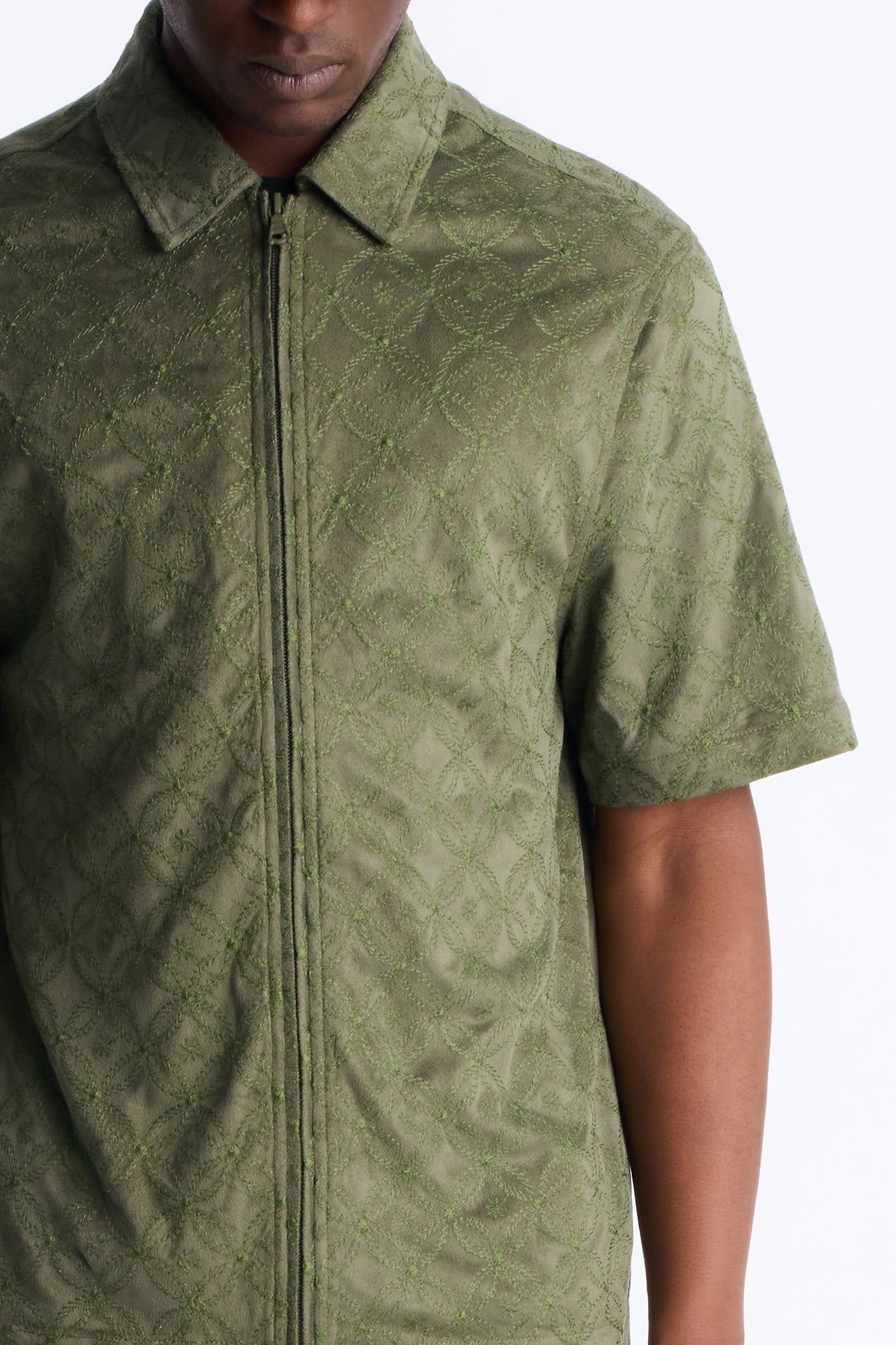 Your Island Zip Up Shirt - Green