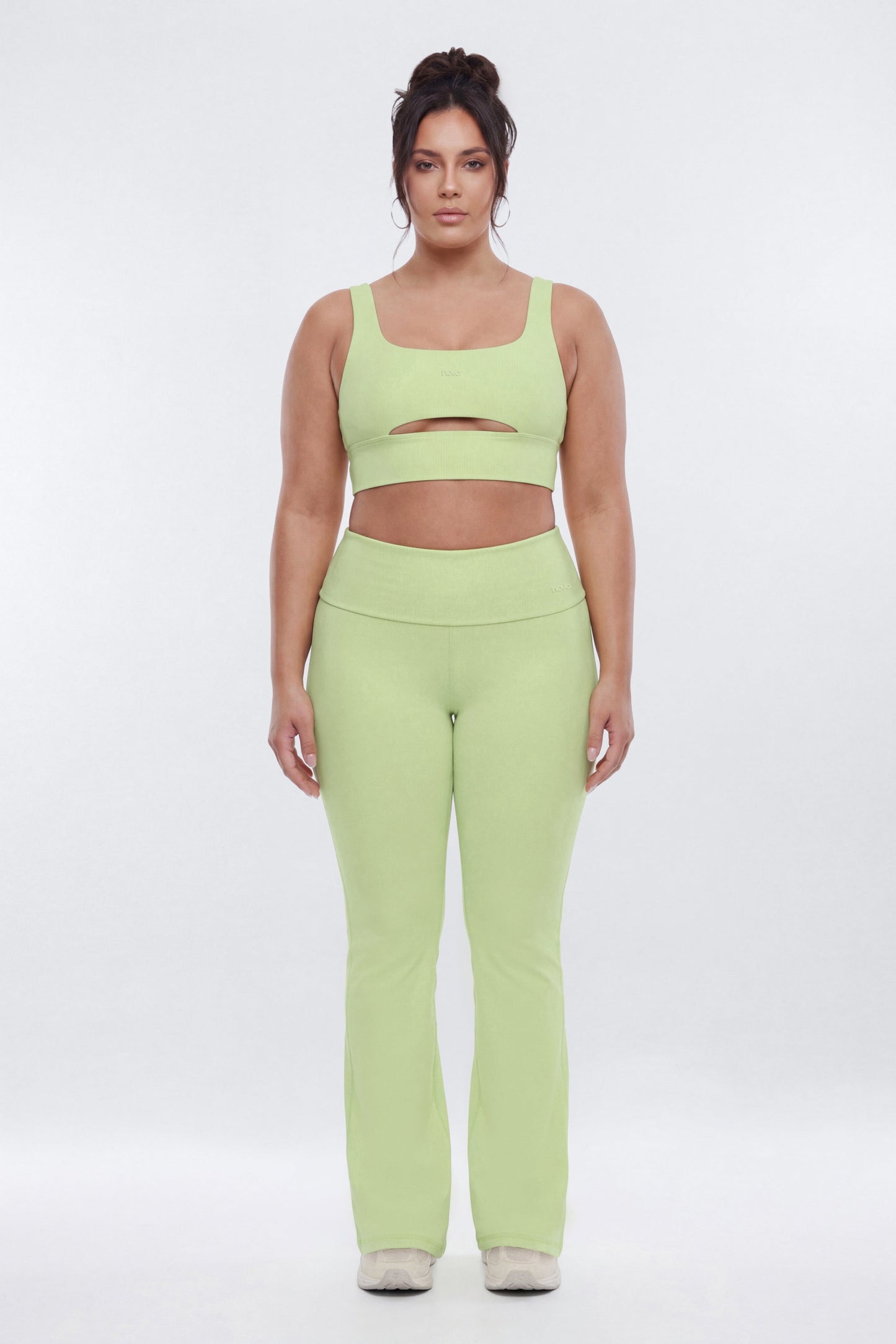 ButterSoft™ Cut Out Long Line Sports Bra - Pistachio NEWFASHIONEDGE