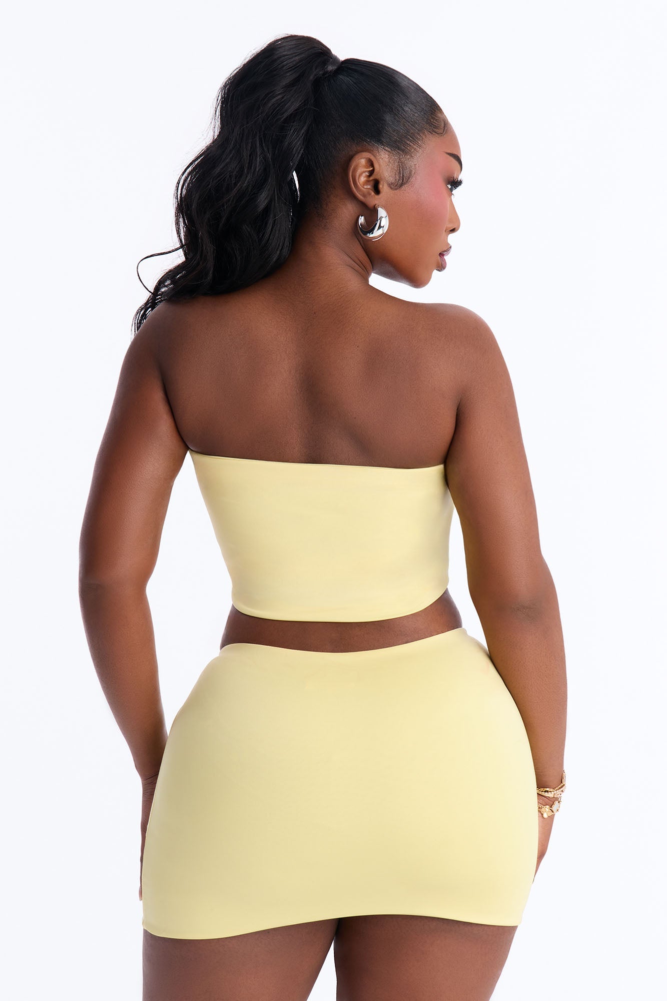 Contour Double Lined Tube Top - Yellow Fashion Nova
