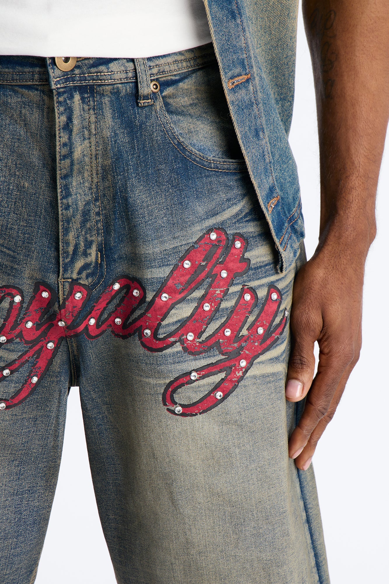 Baggy Vintage Royalty Denim Short - Vintage Wash