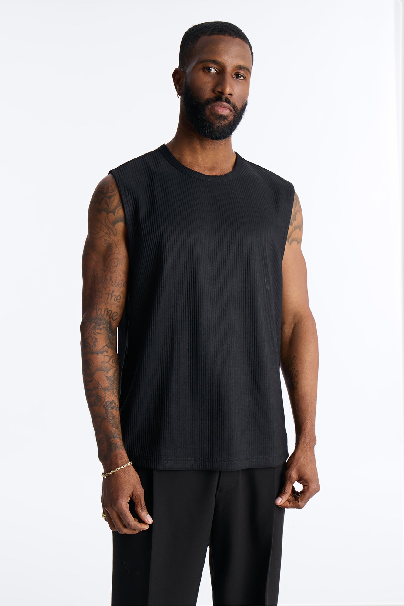 Show Up Muscle Tank - Black