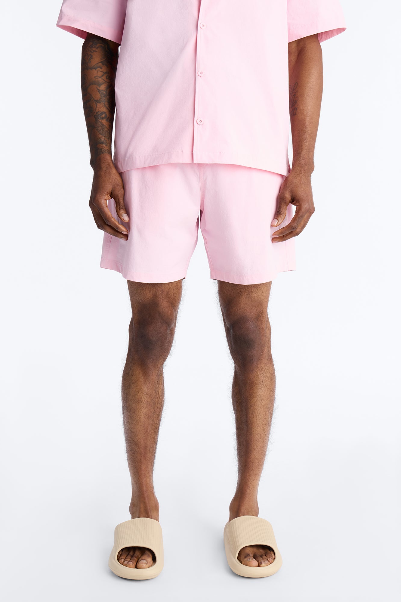 Montez Stretch Swim Trunk 7″ - Pink