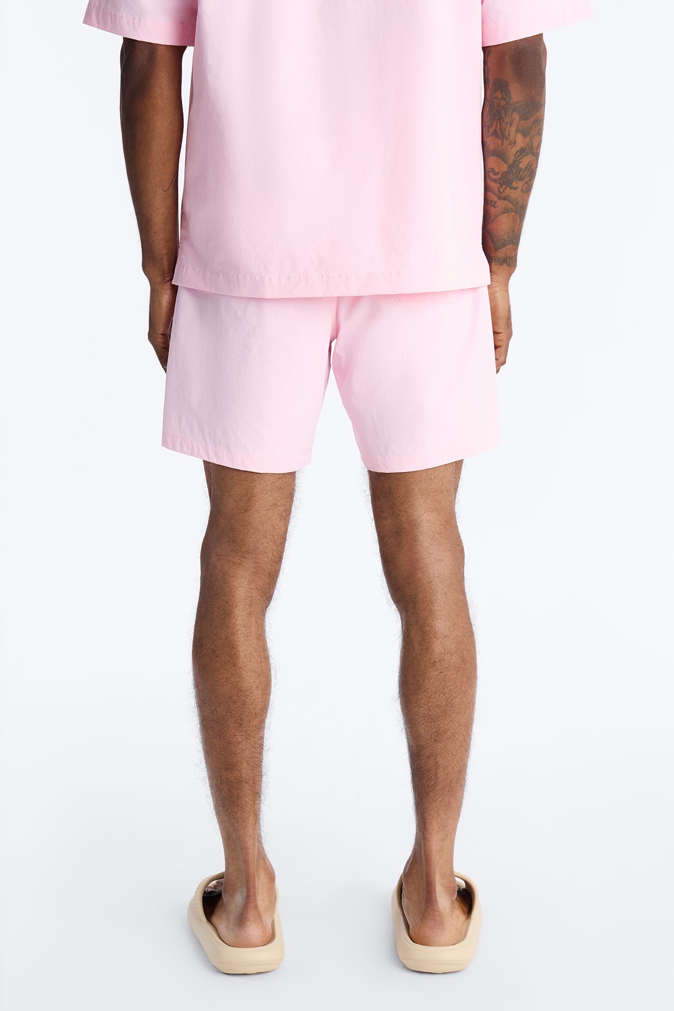 Montez Stretch Swim Trunk 7″ - Pink