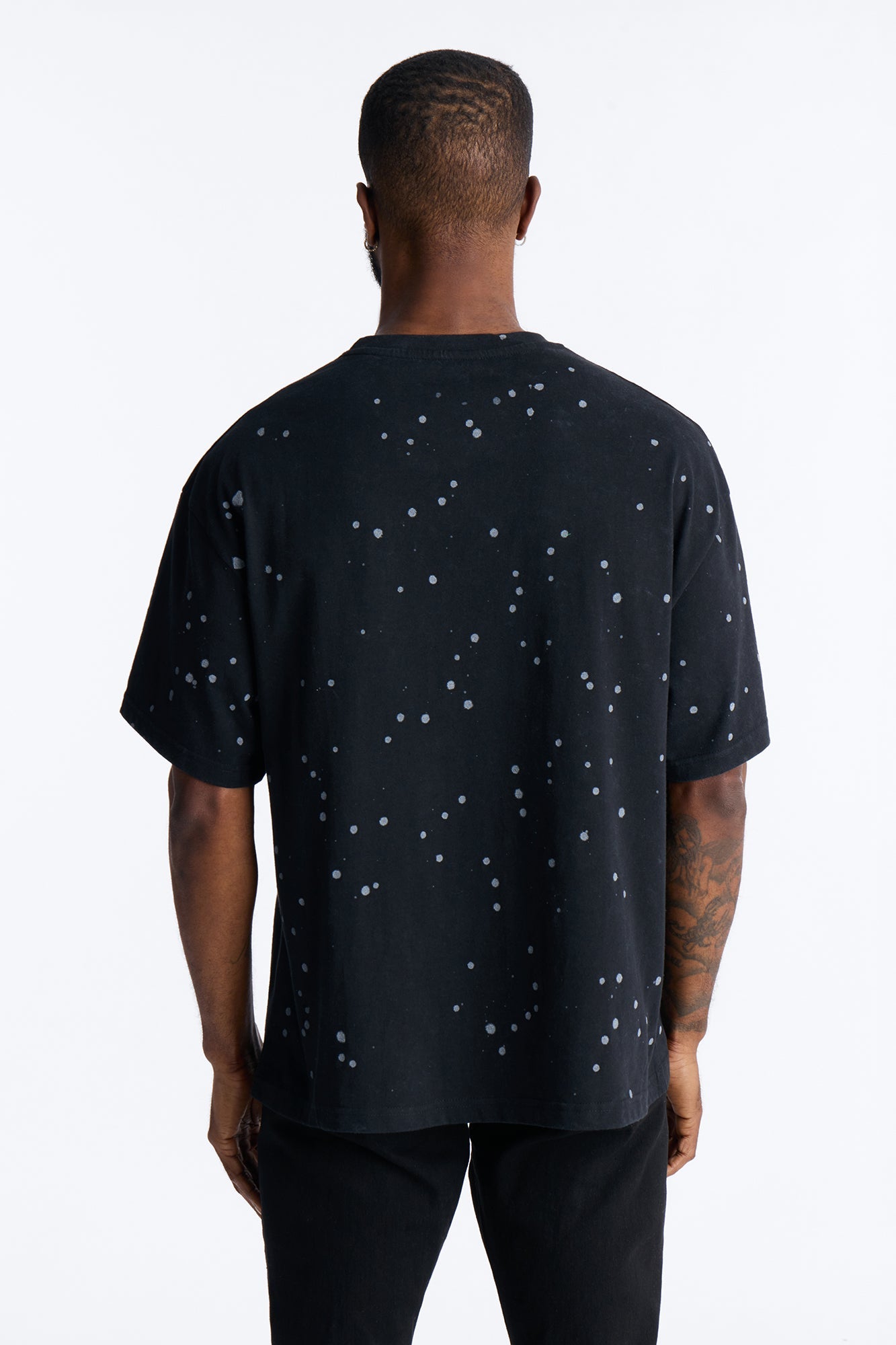 Misfits Rebel Applique Detail Graphic Short Sleeve Tee - Black