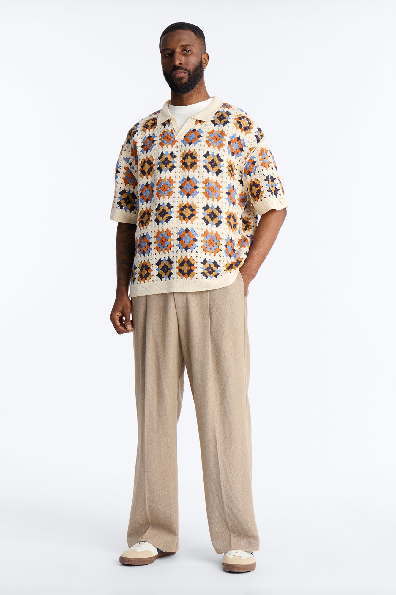 Florian Short Sleeve Johnny Polo - Cream