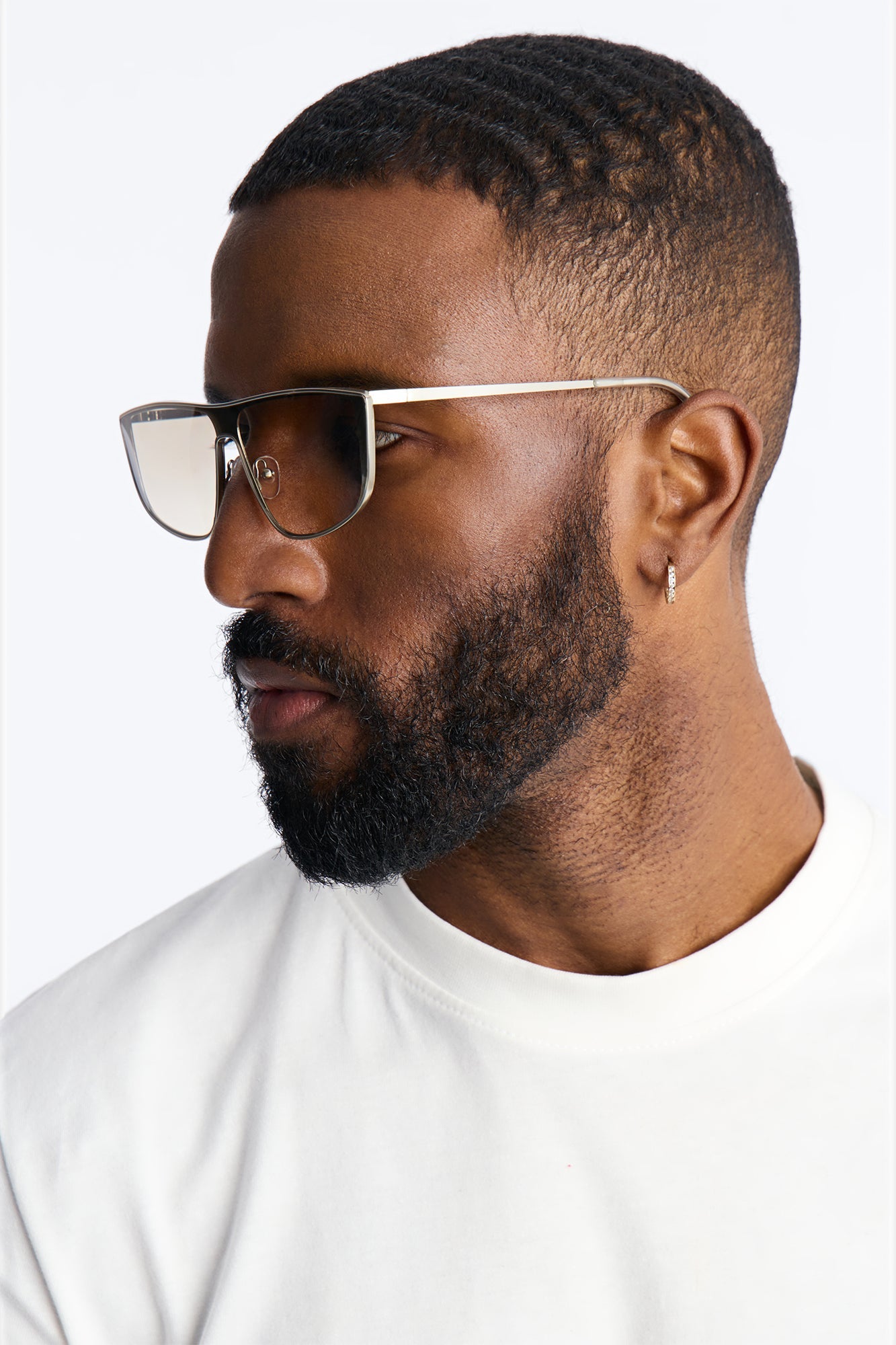 High End Wayfarer Sunglasses - Silver