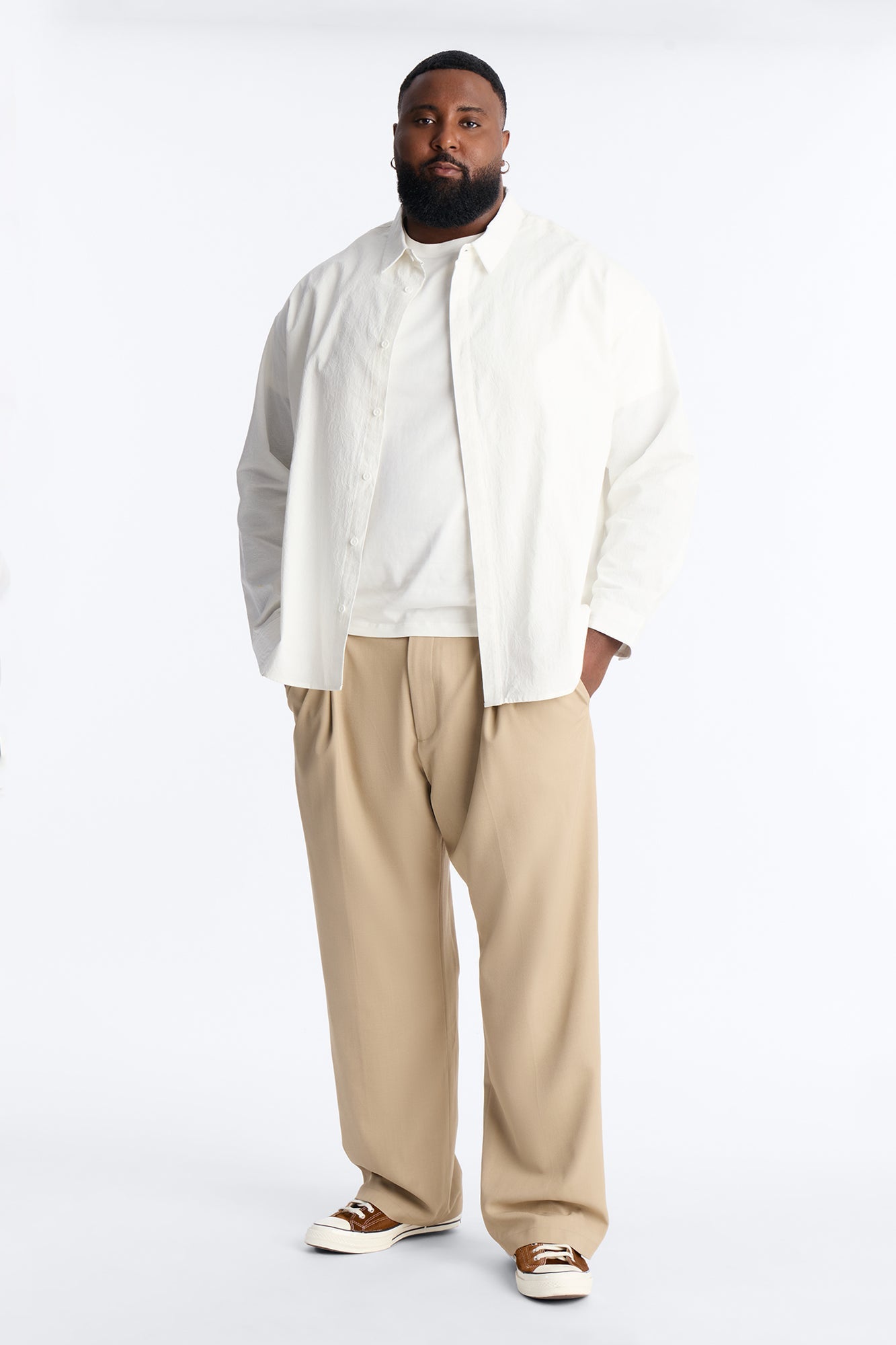 Pure Romance Button Up Shirt - White