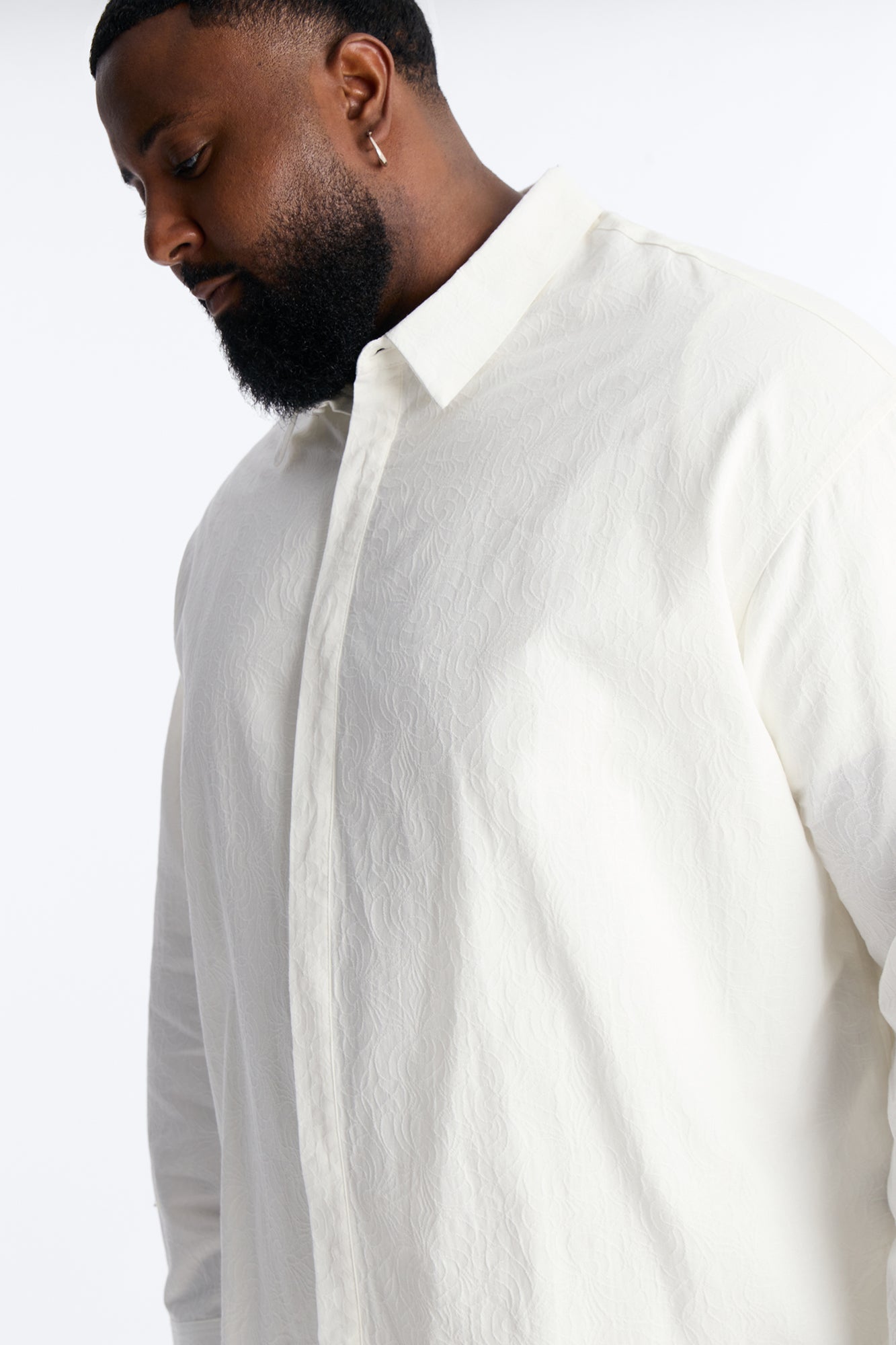 Pure Romance Button Up Shirt - White