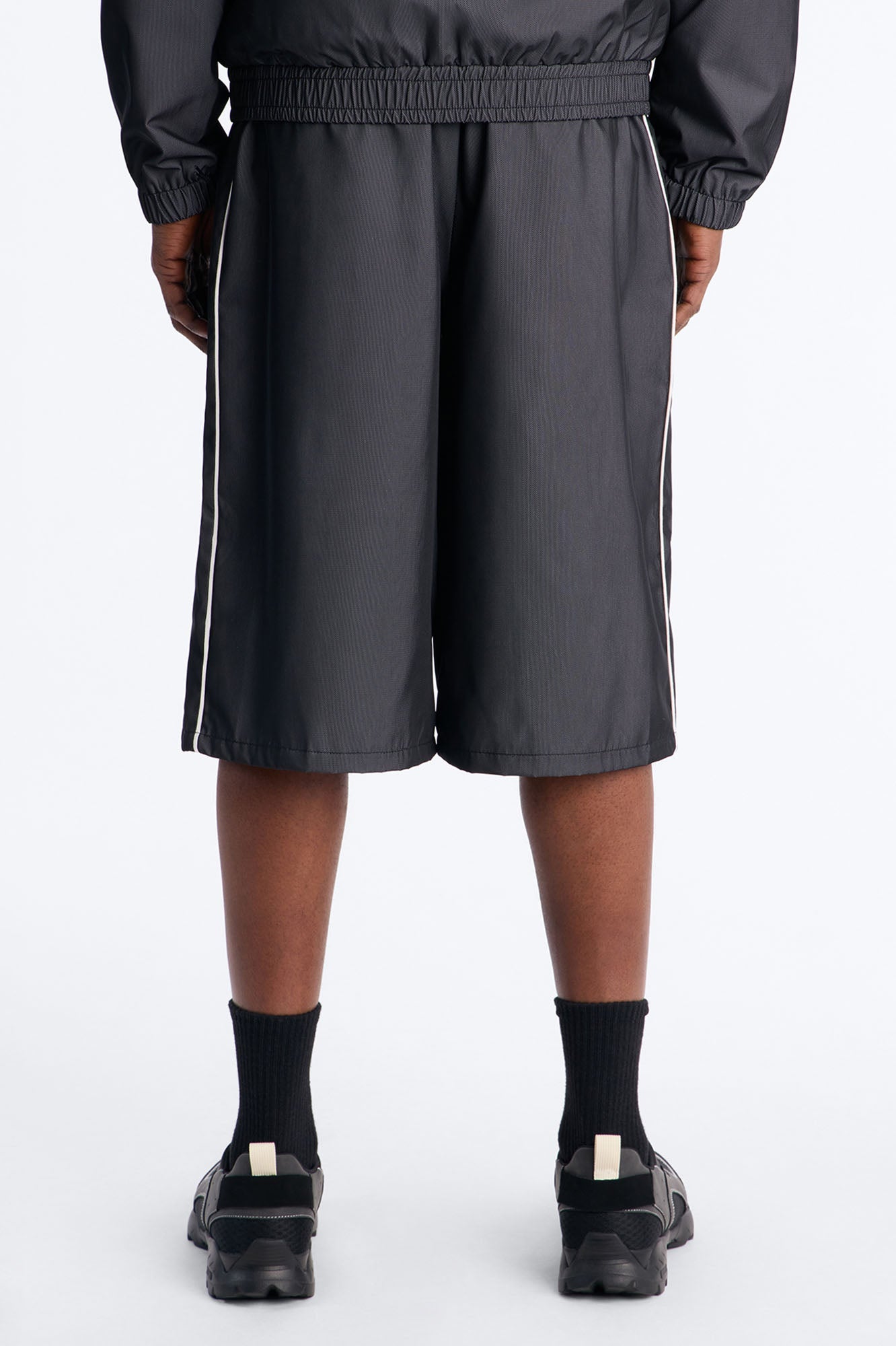 Baggy Chroma Reflective Mesh Overlay Short - PlatinumIce