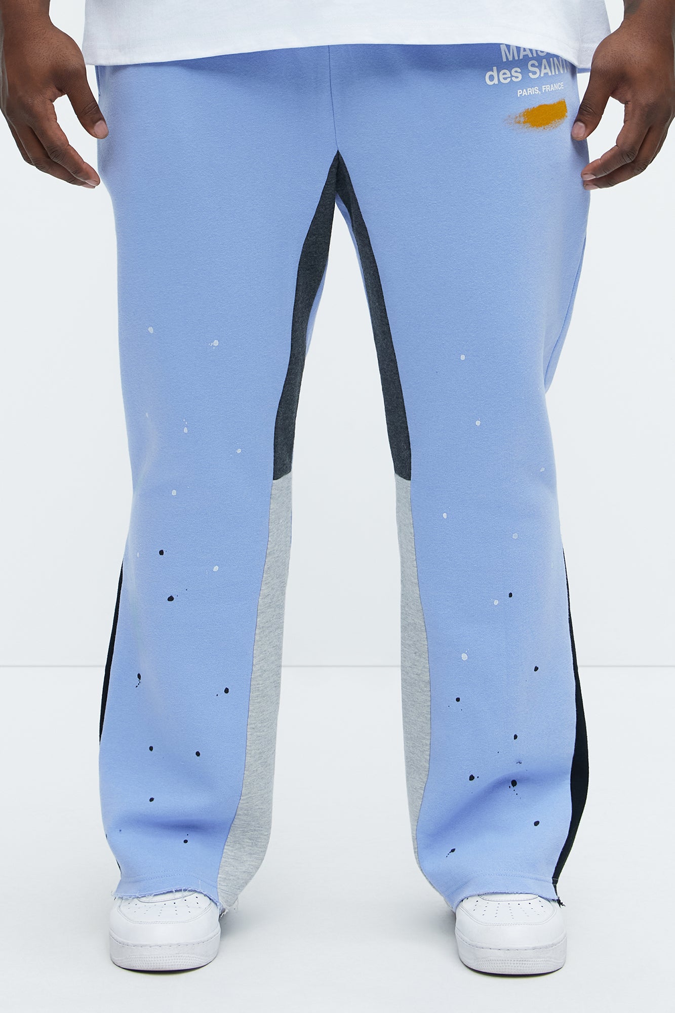 Tyson Maison Des Saints Skinny Flare Sweatpants - Violet
