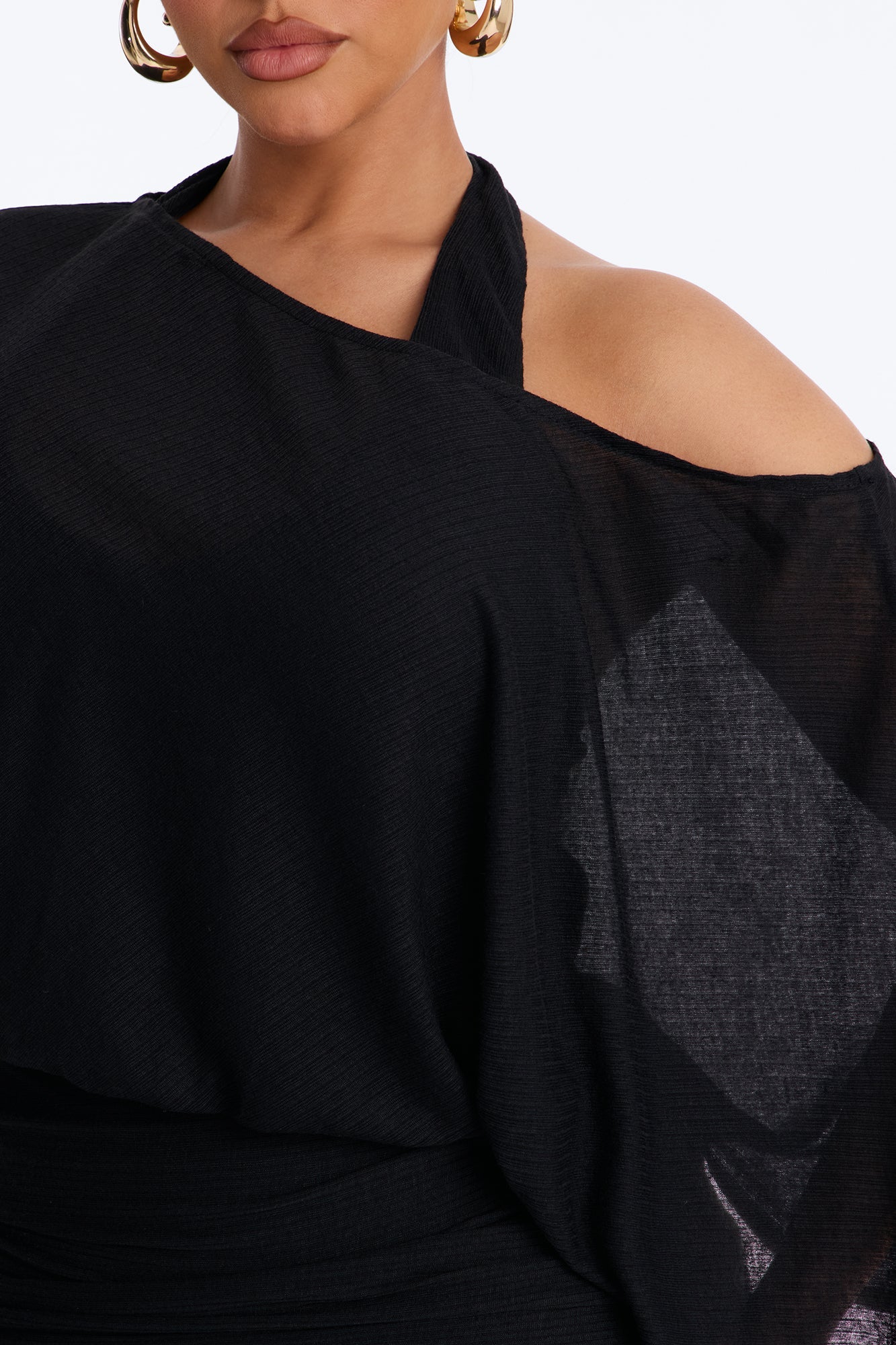 Softly Stunning Maxi Dress - Black NEWFASHIONEDGE