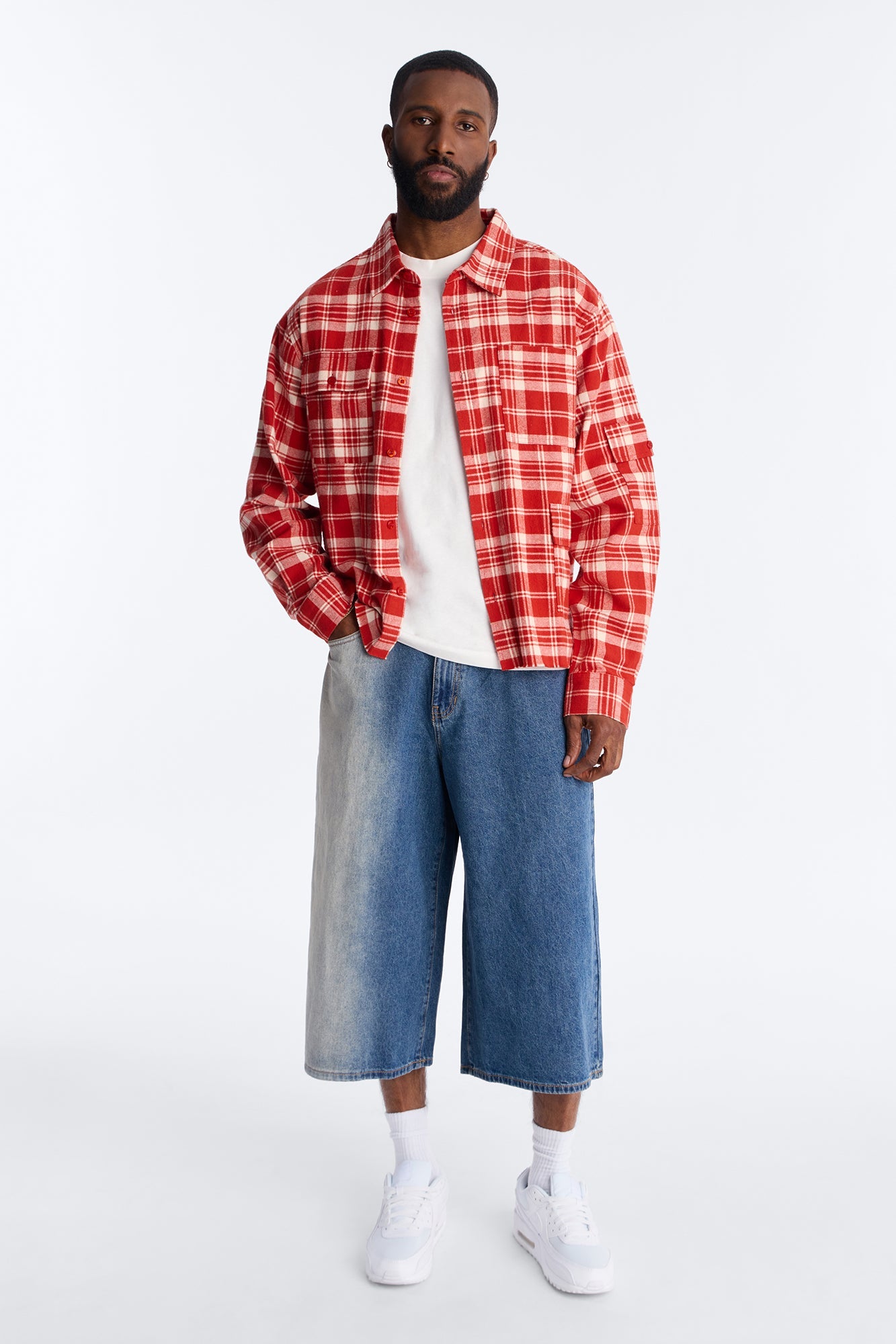 Super Baggy Spitline Denim Short - Vintage Blue Wash