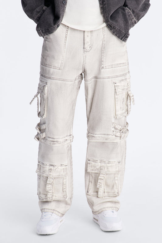 Morph City Switch Cargo Jean - Light Grey