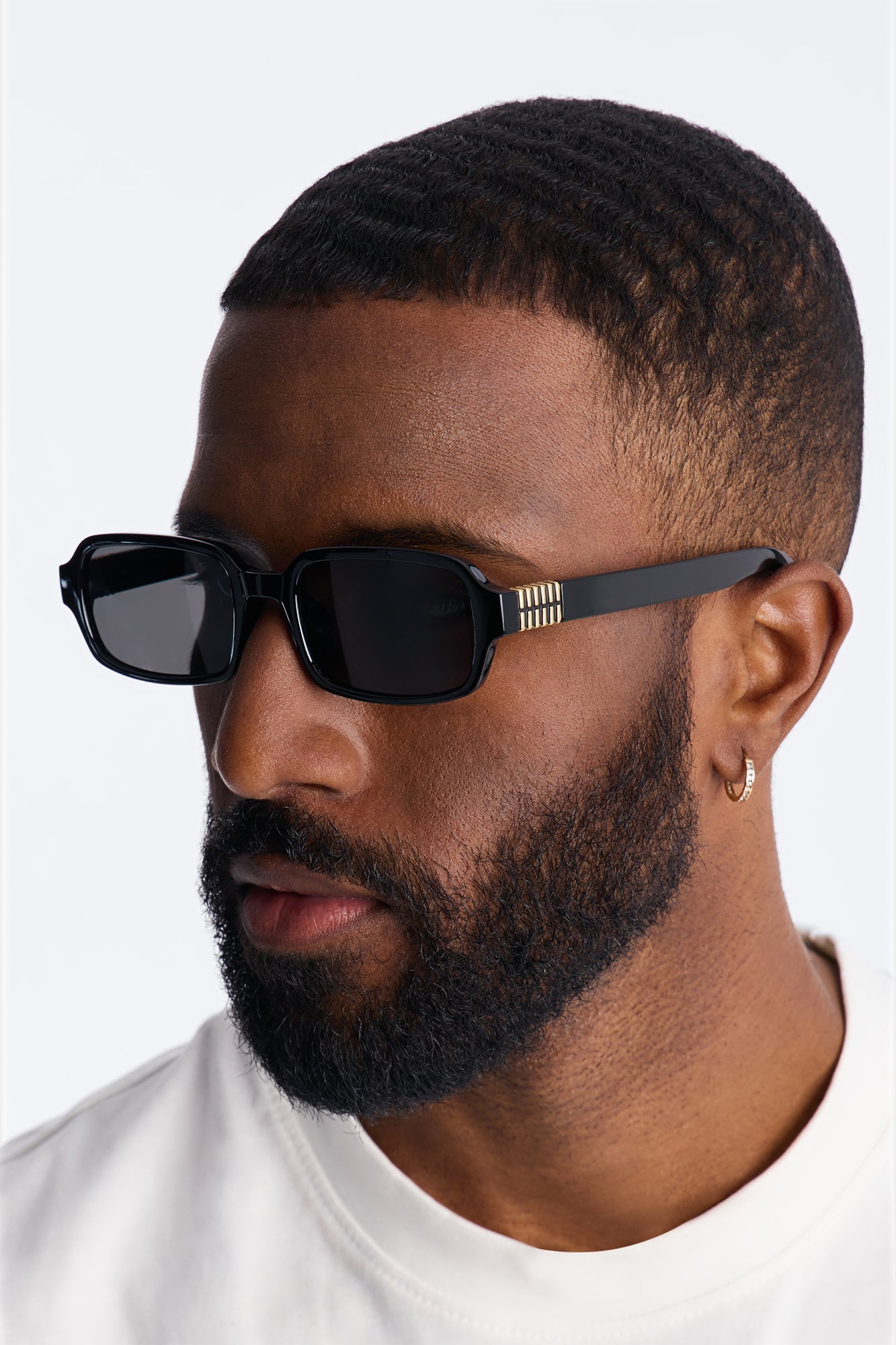 Barcode Streamline Sunglasses - Black