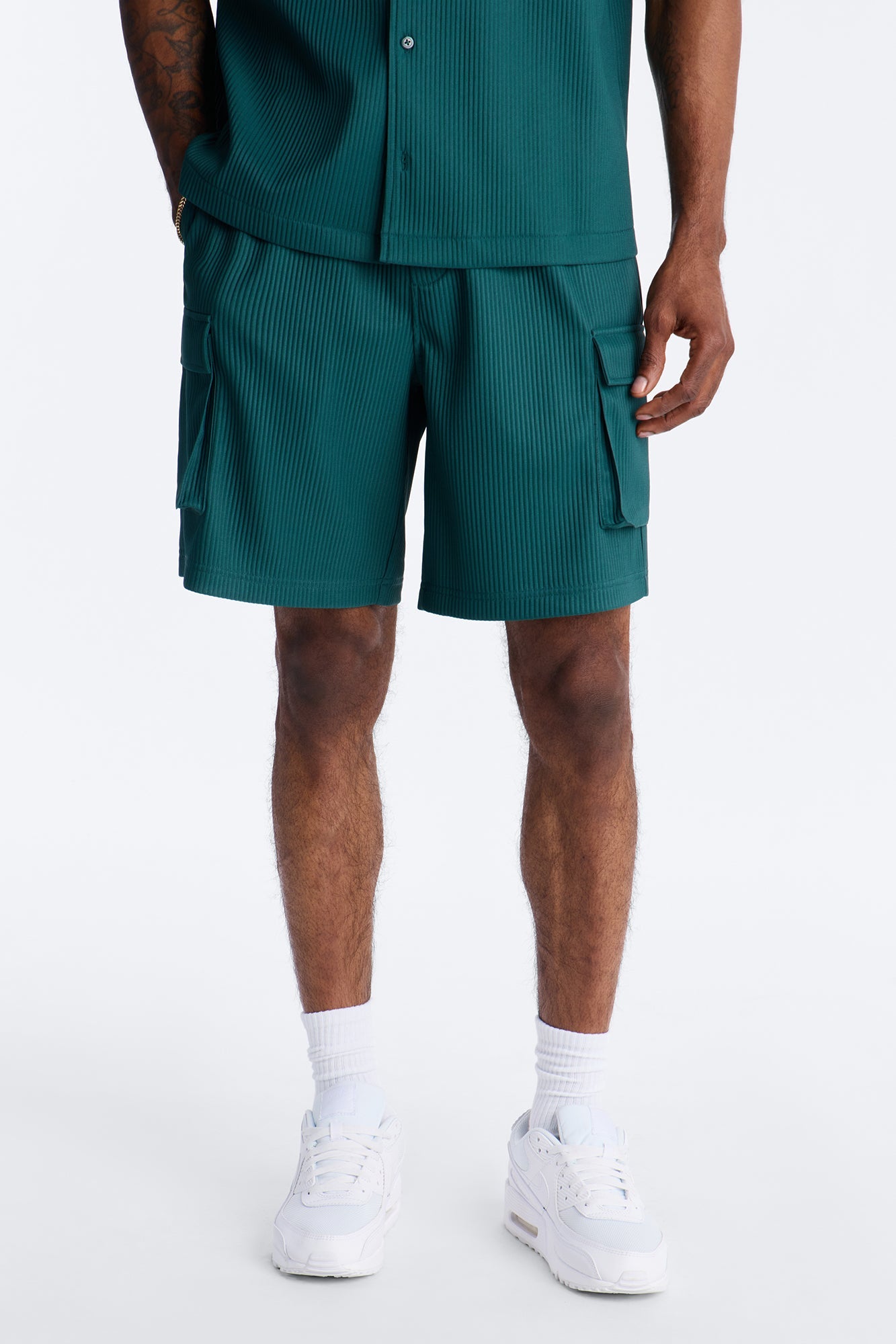 Show Up Relaxed Cargo Short - Teal