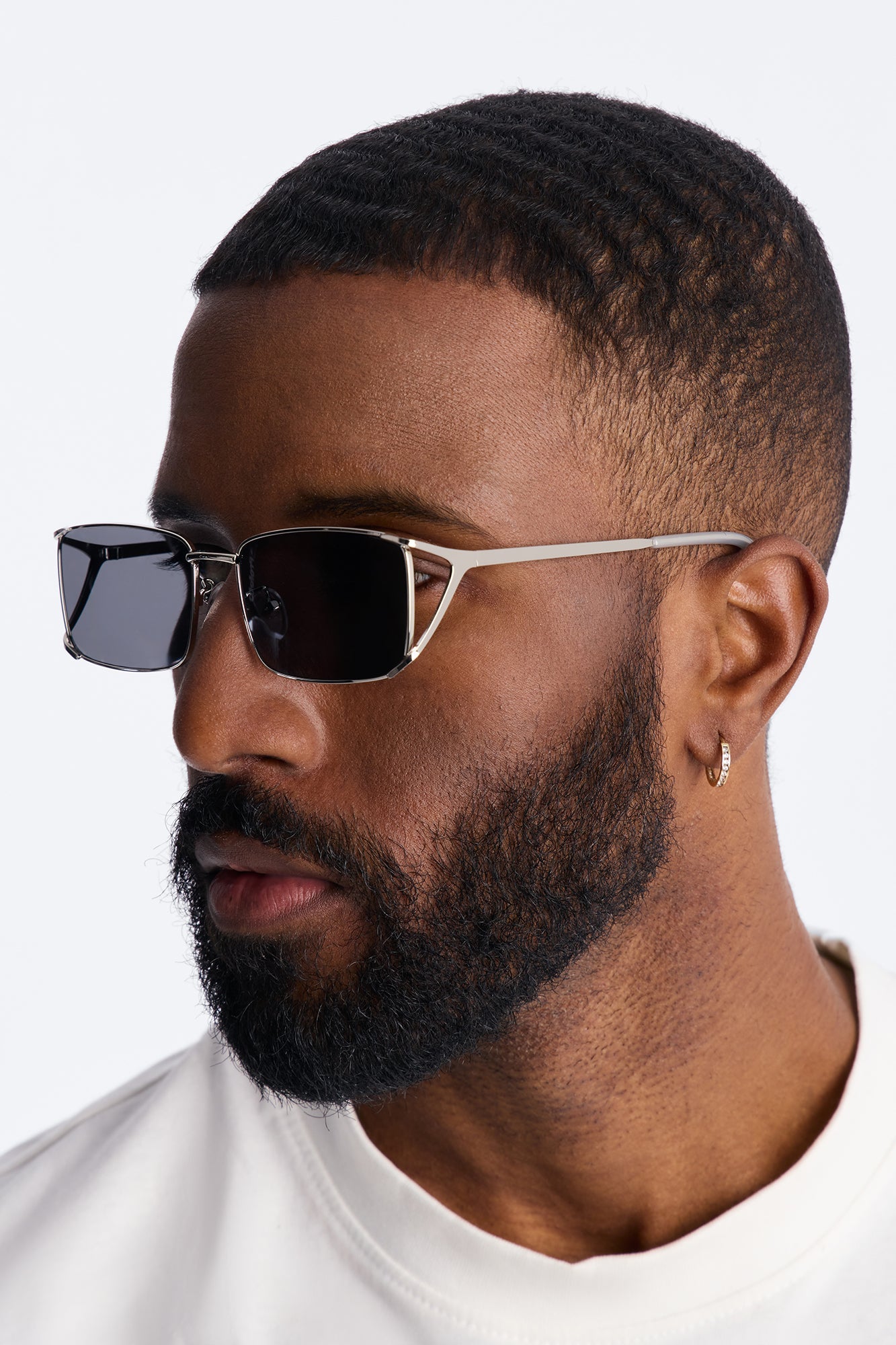 Eclipse Square Sunglasses - Black/Smoke