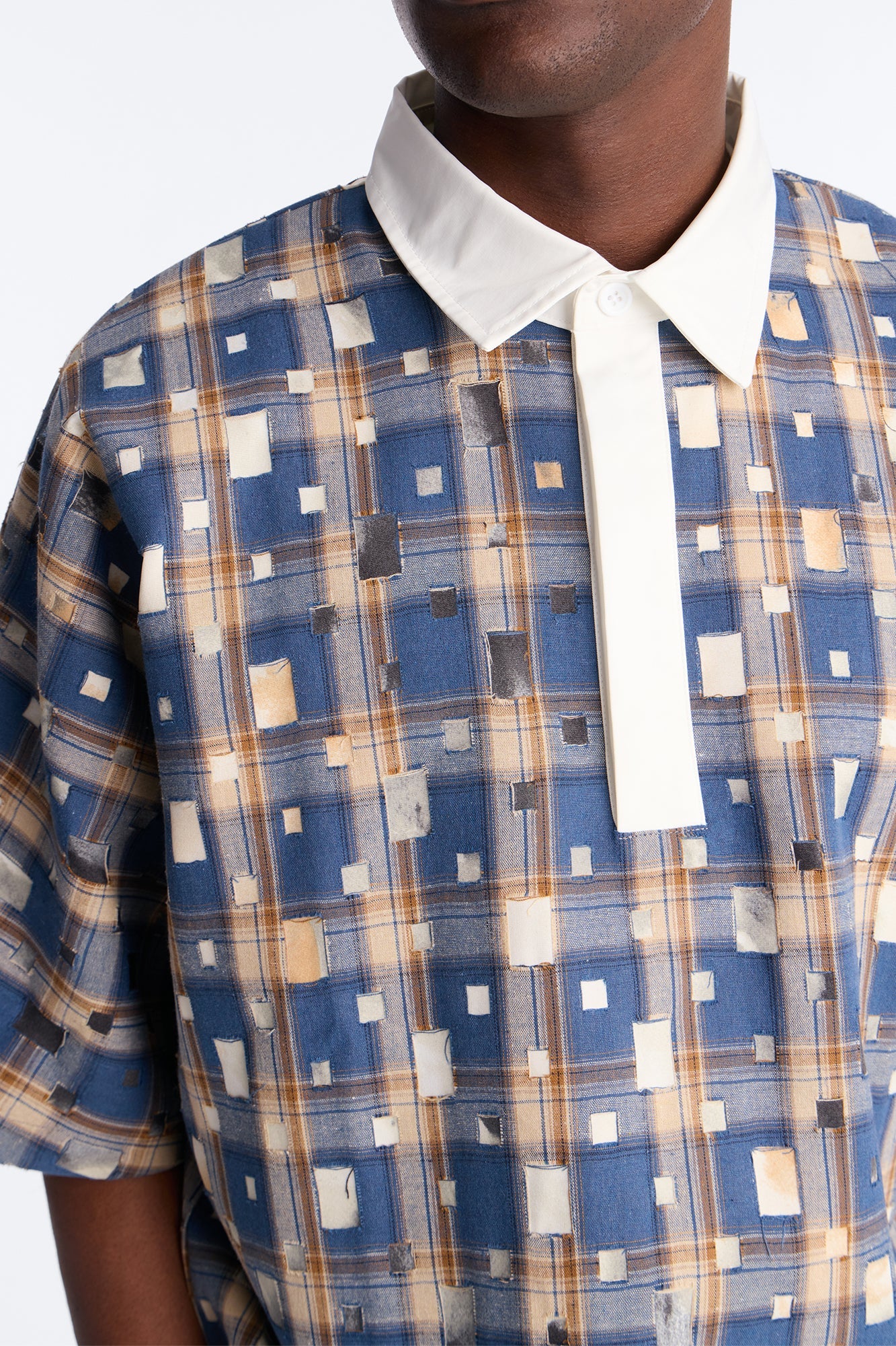 Oversized Dustwave Polo Shirt - Blue
