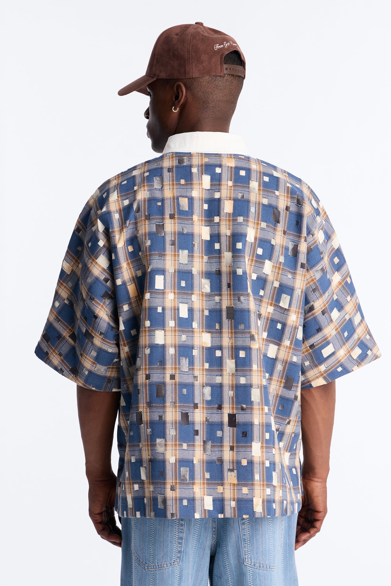Oversized Dustwave Polo Shirt - Blue