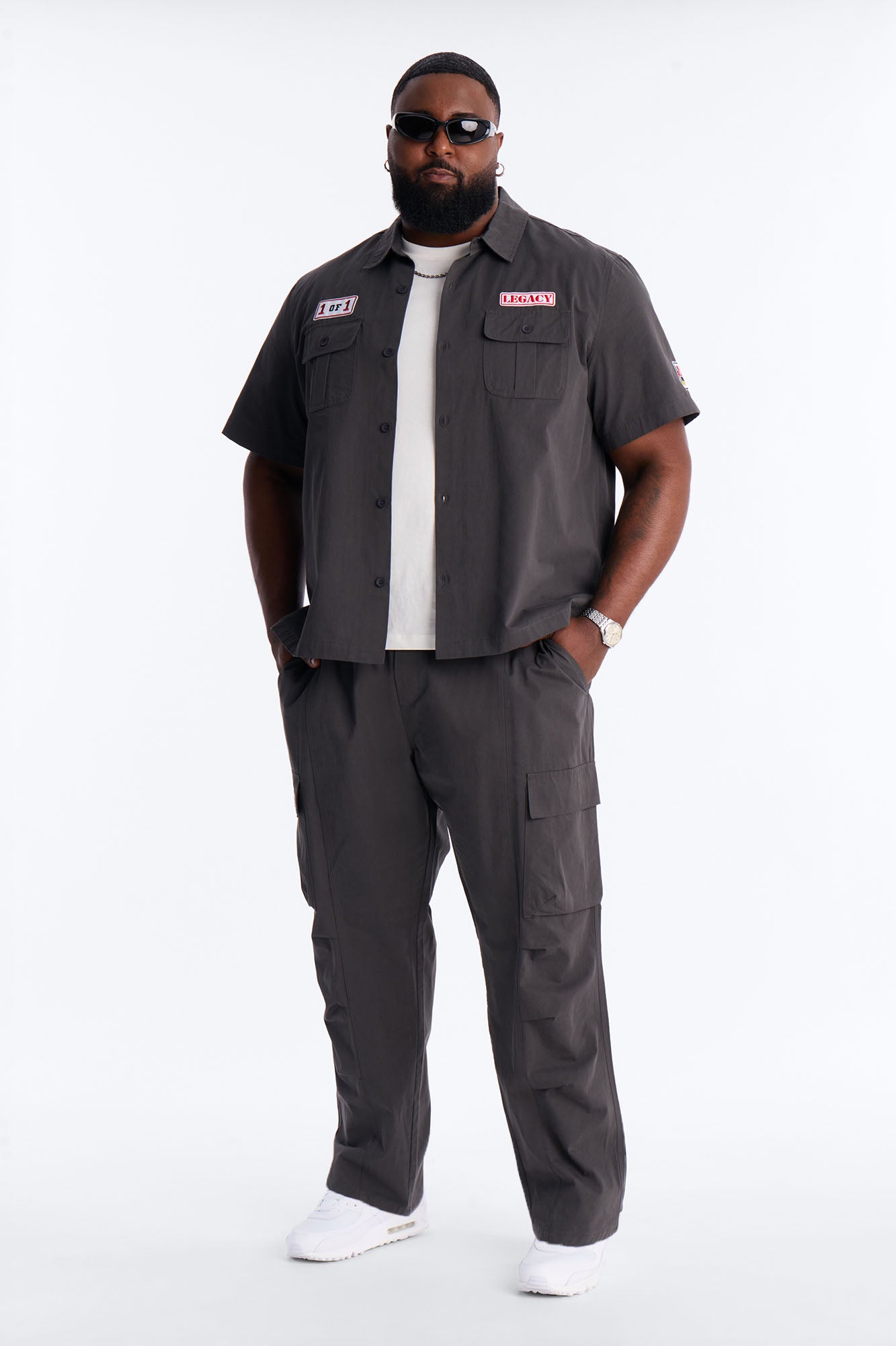 Slim Social Project Utility Pant - Grey