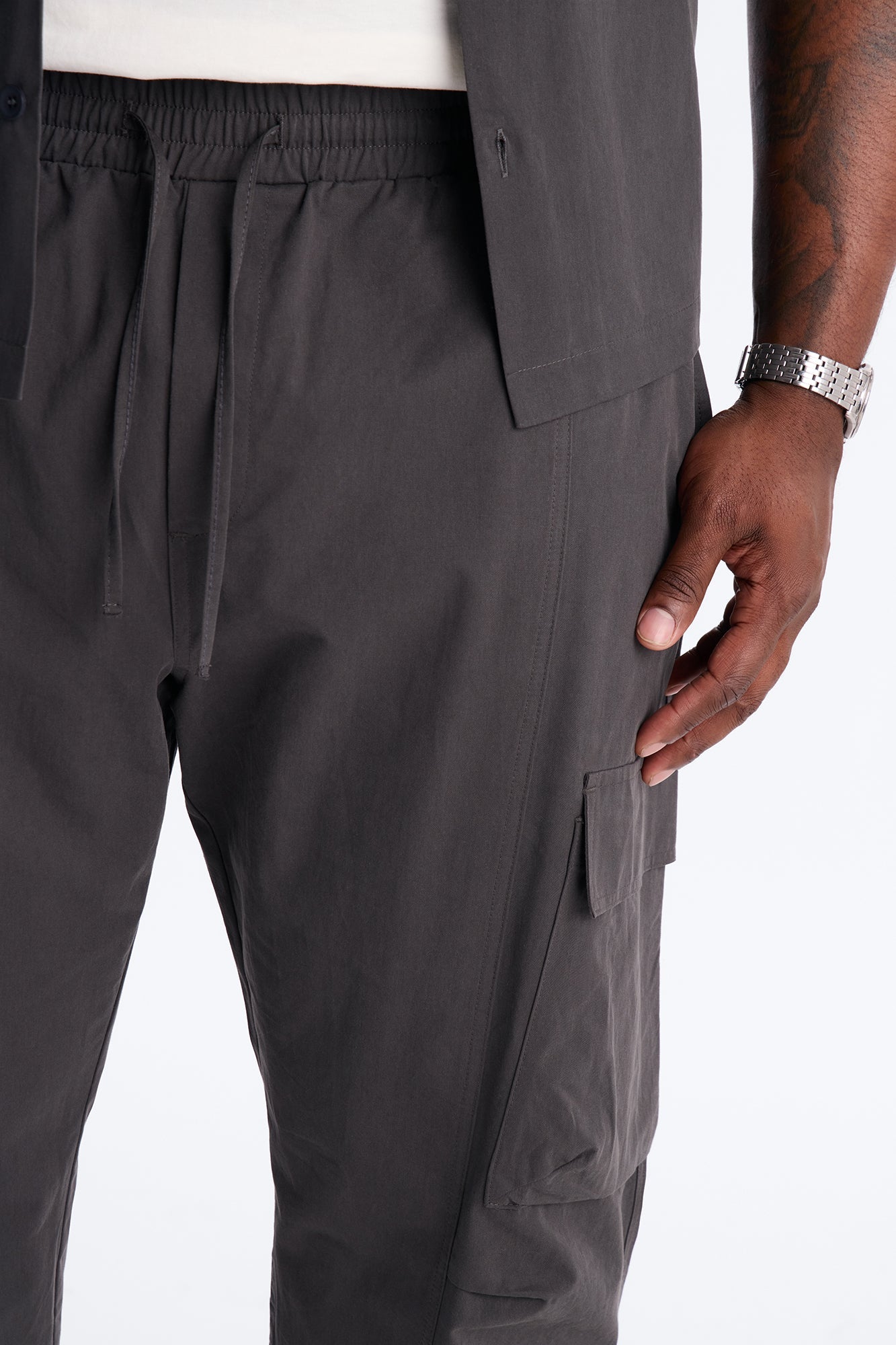 Slim Social Project Utility Pant - Grey
