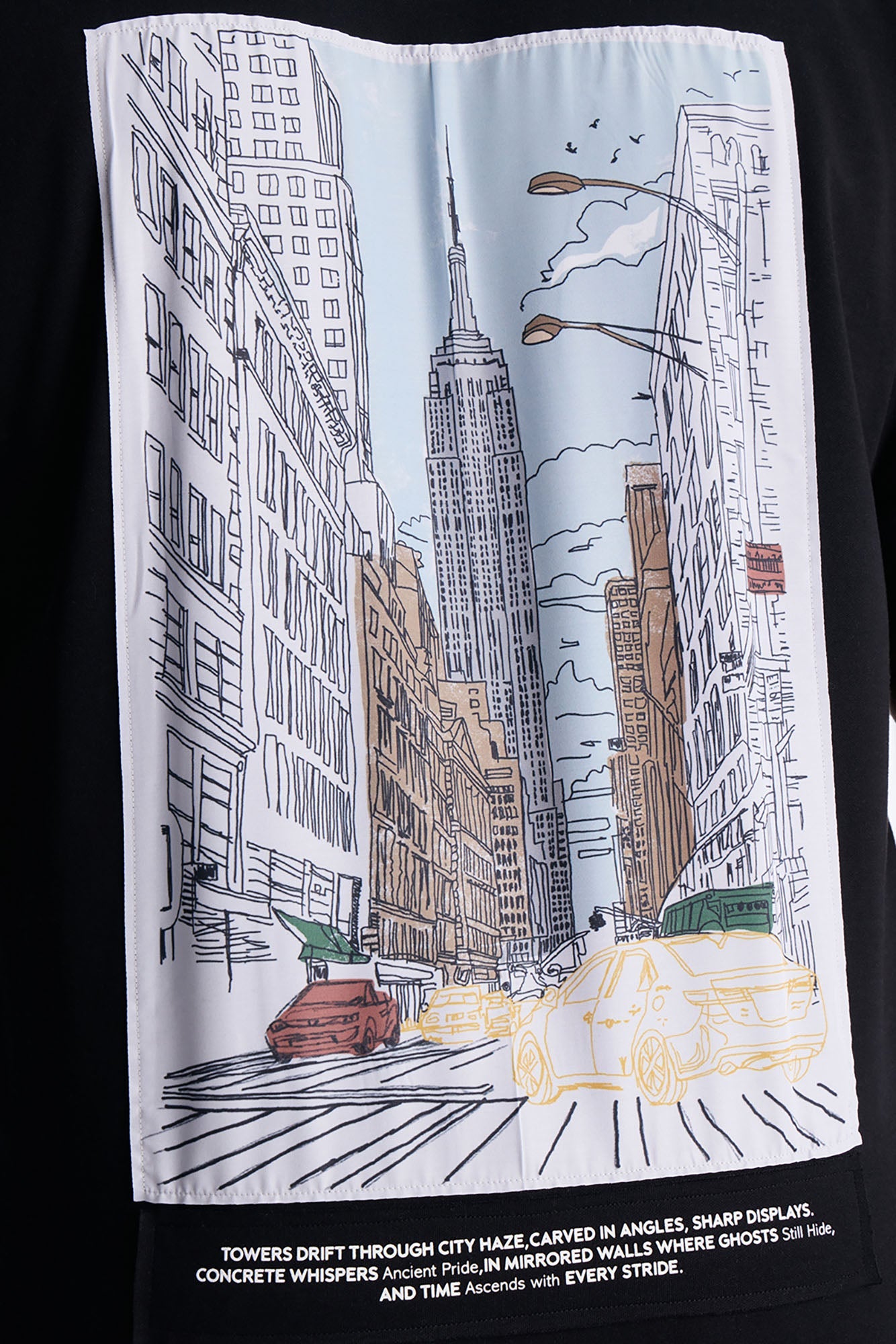 Busy Streets Of NYC Short Sleeve Tee - Black