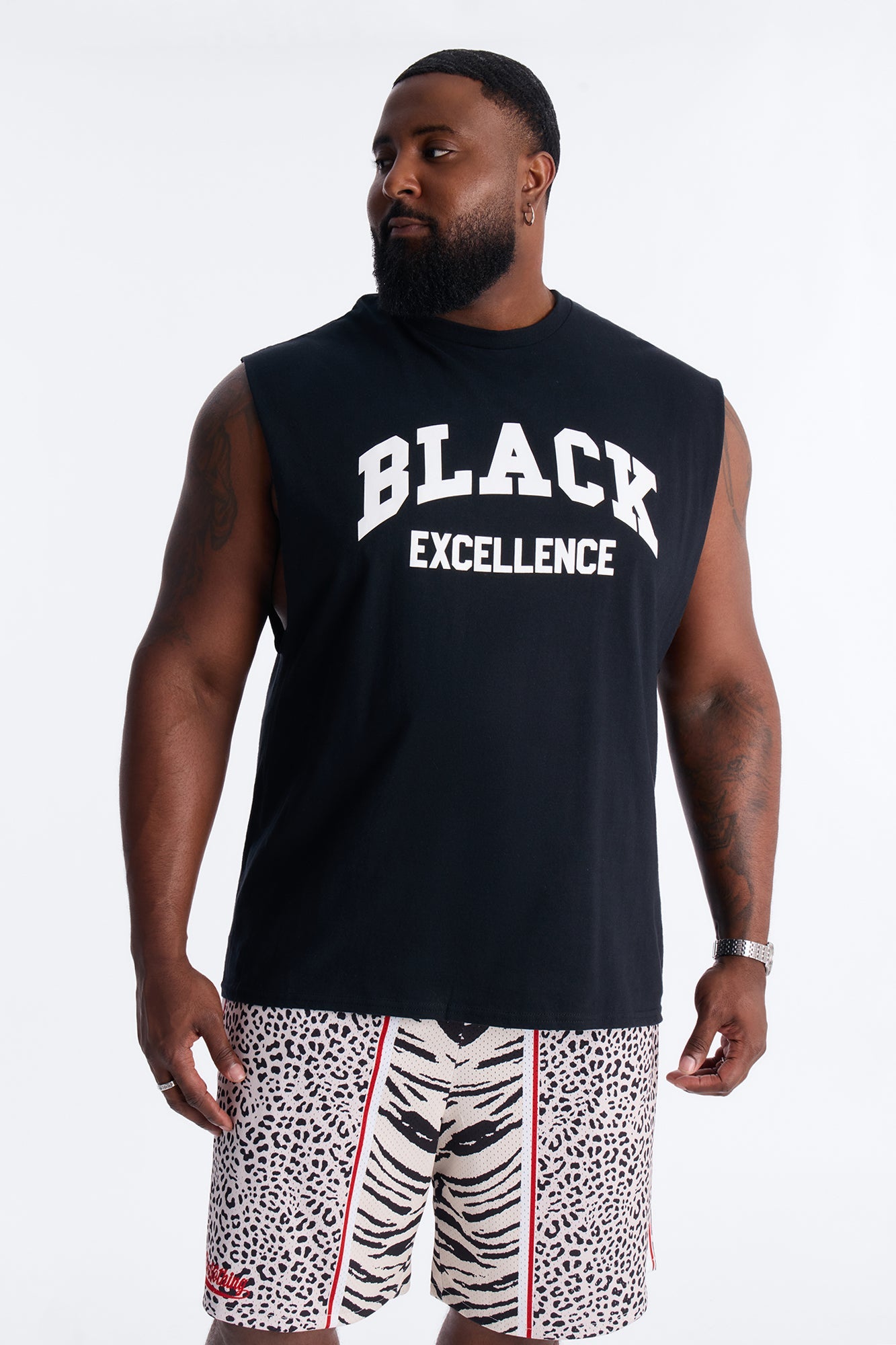 Black Excellence Muscle Tee - Black