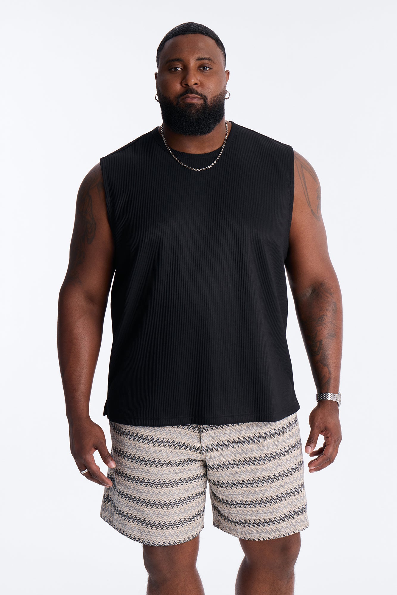 Show Up Muscle Tank - Black