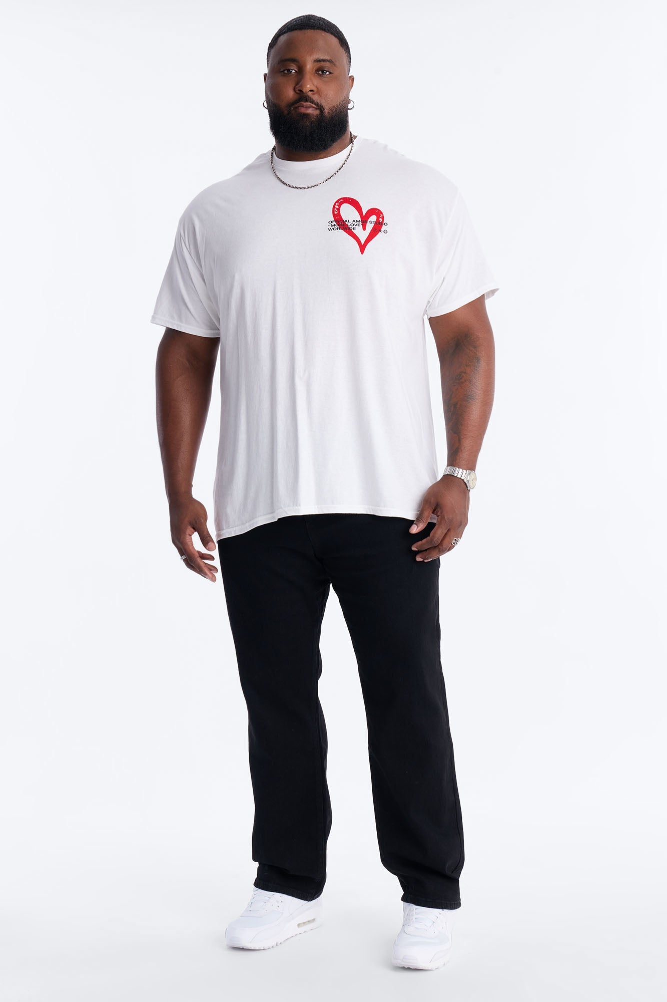 Amor Studio Short Sleeve Tee - White