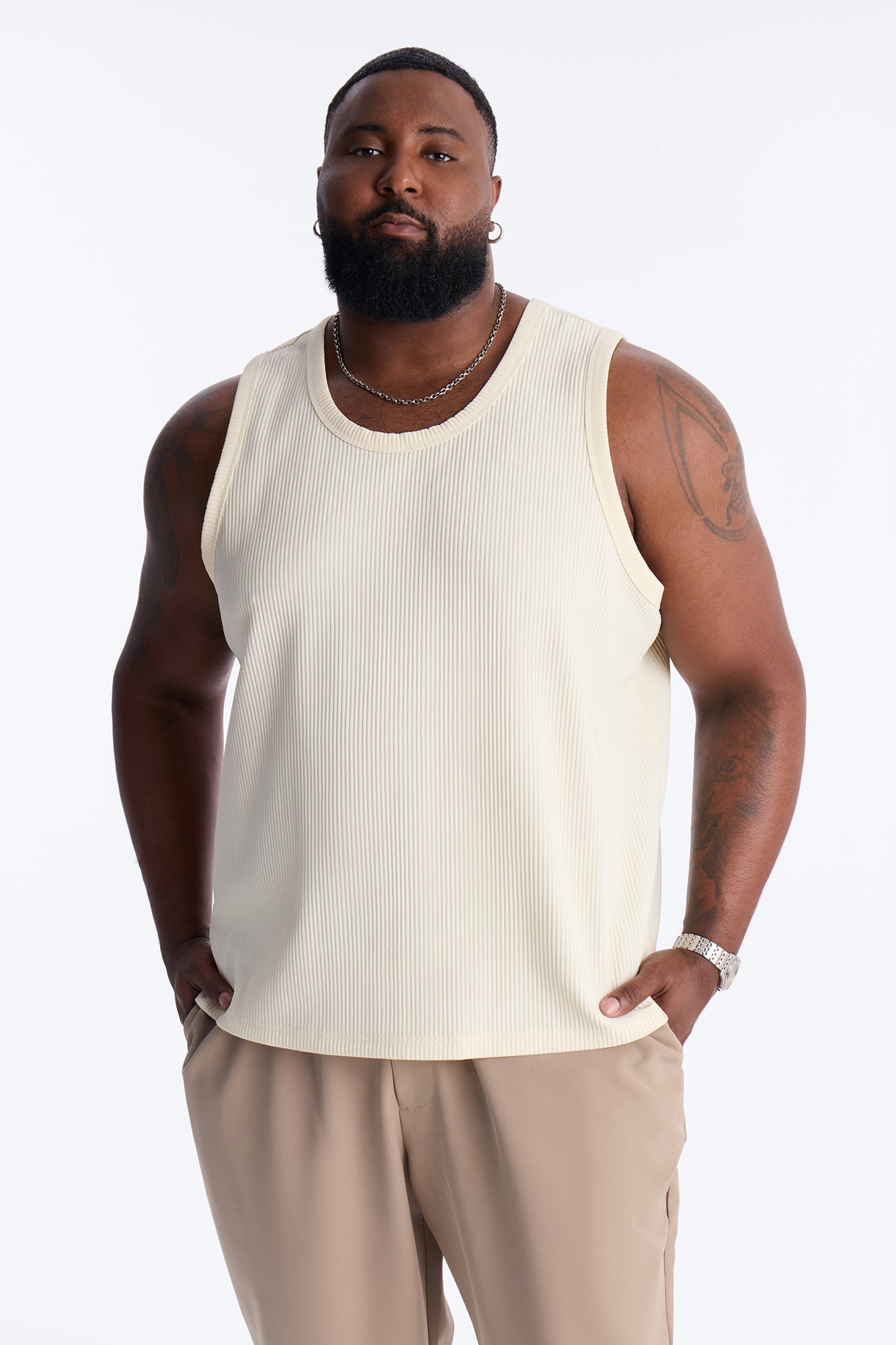 Show Up Tank Top - Off White