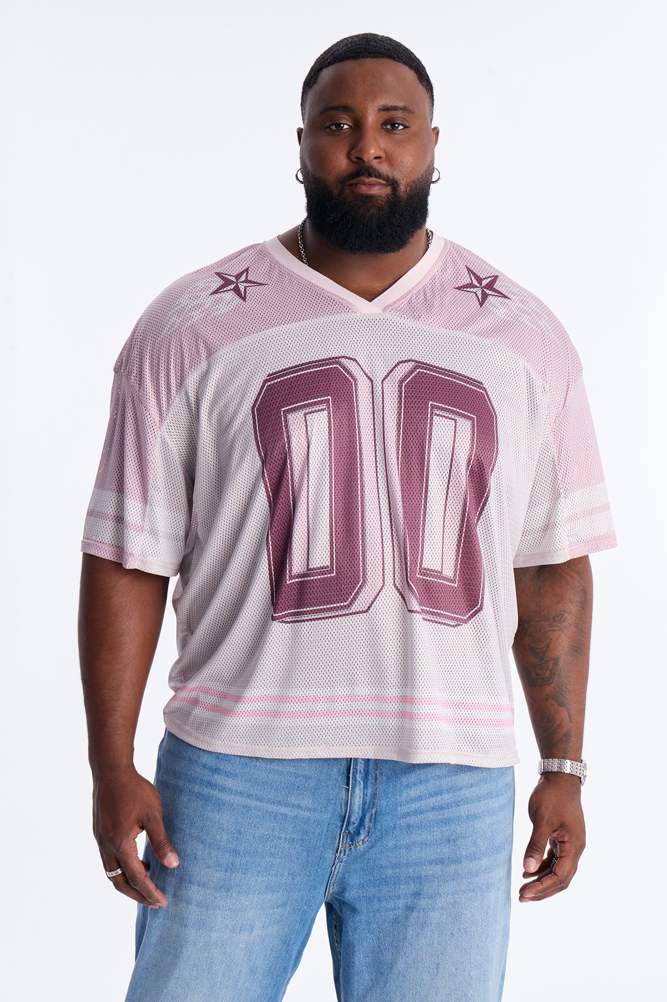 Burning Star Short Sleeve Jersey - Pink