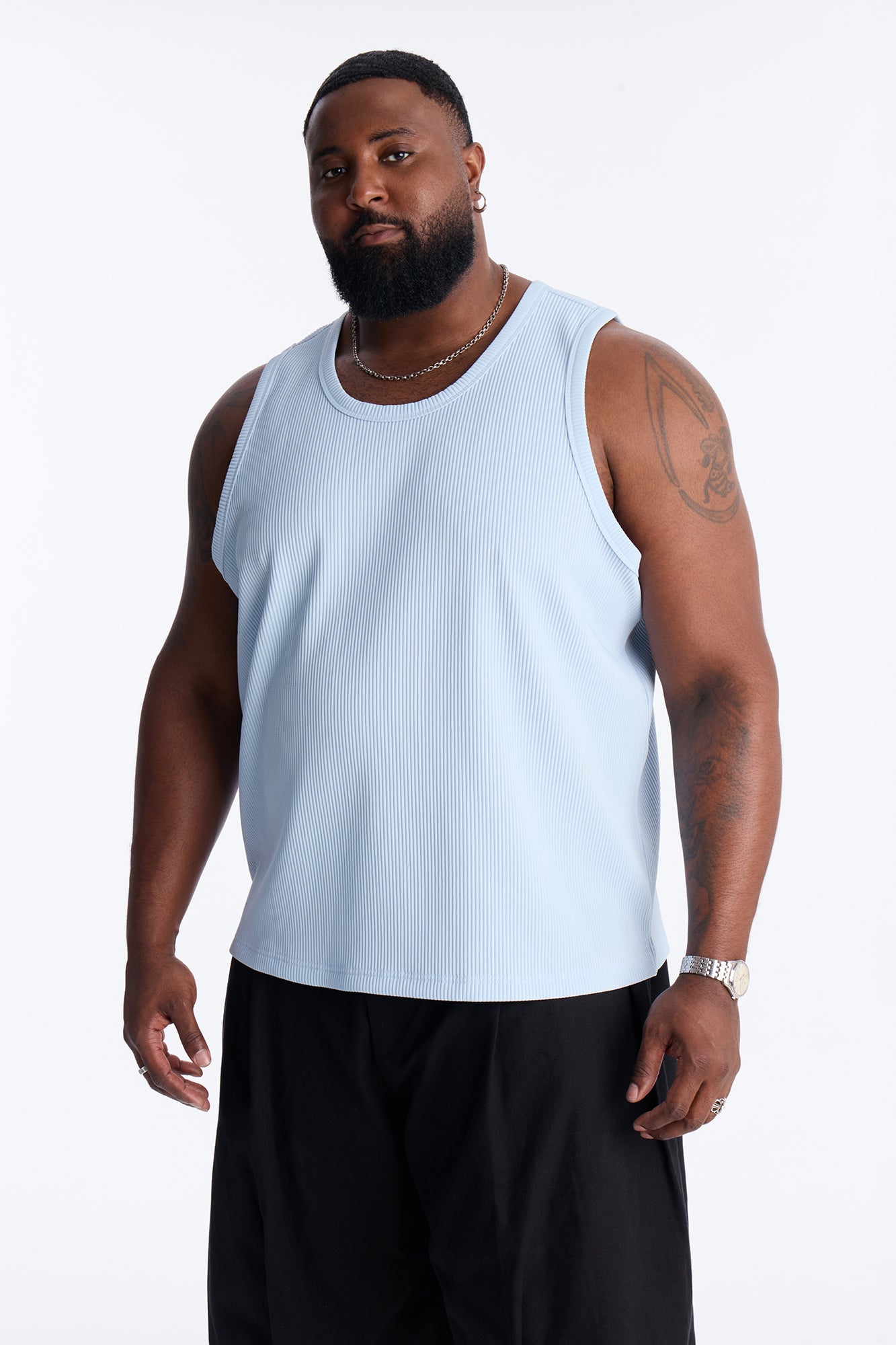 Show Up Tank Top - Light Blue