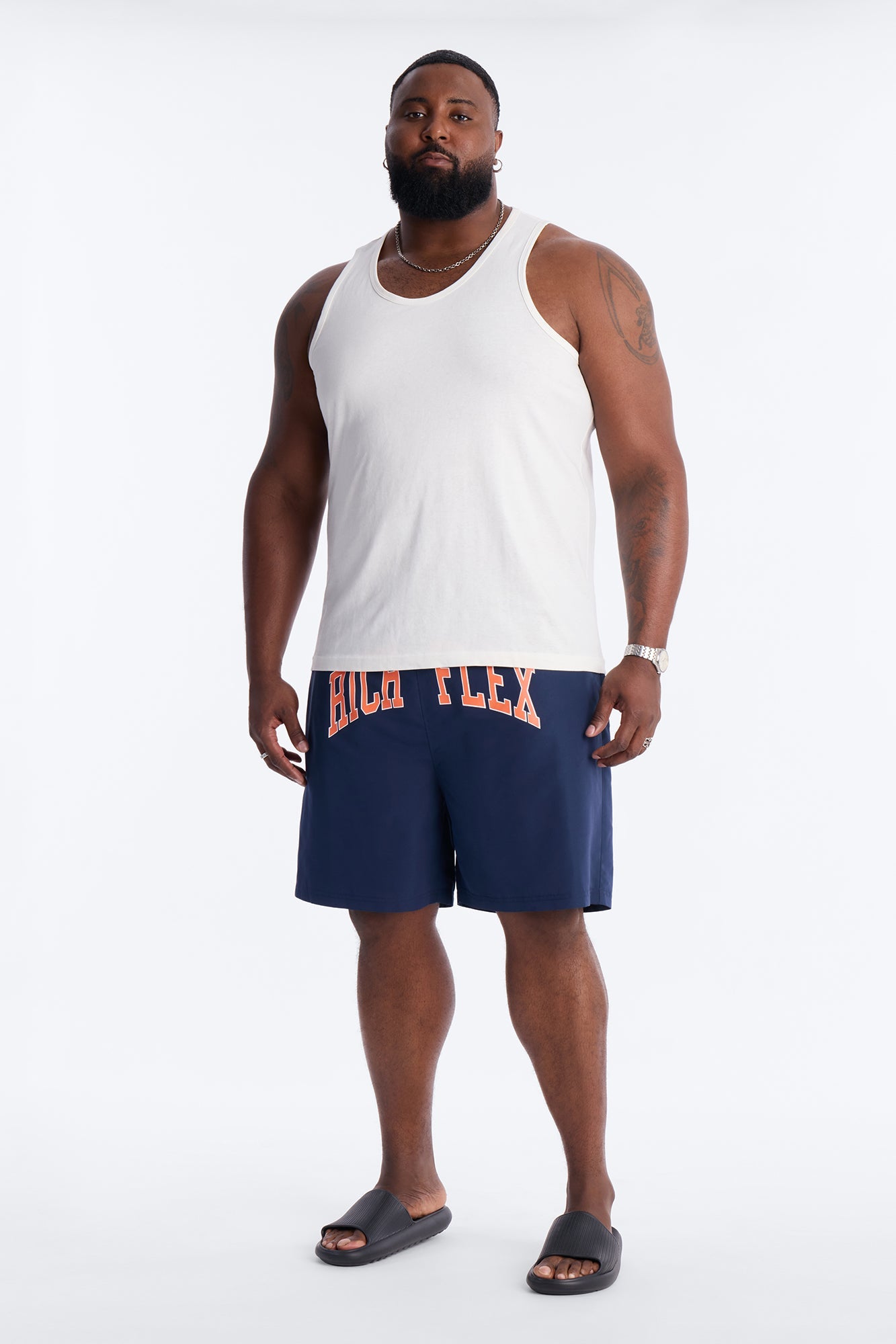 Rich Flex Swim Trunk 7″ - Navy