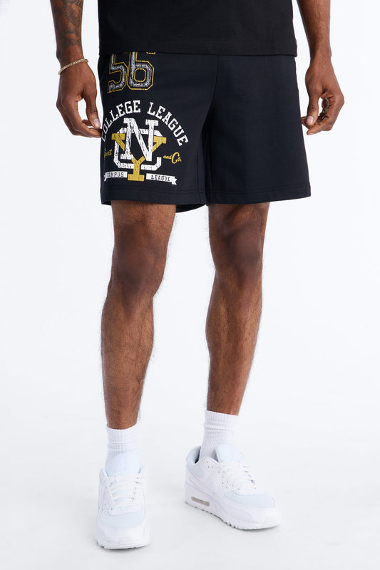 NYC College League Sweatshorts - Black