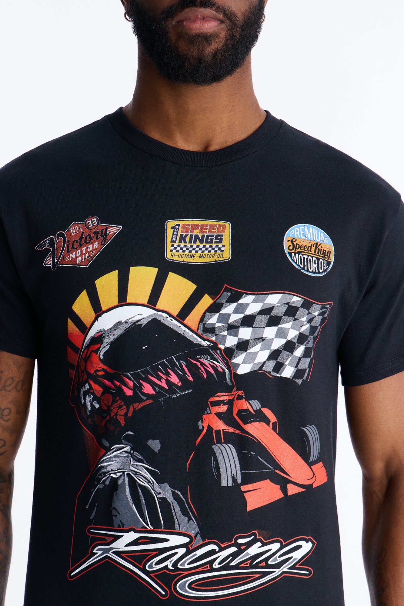 Pure Speed Racing Short Sleeve Tee - Black