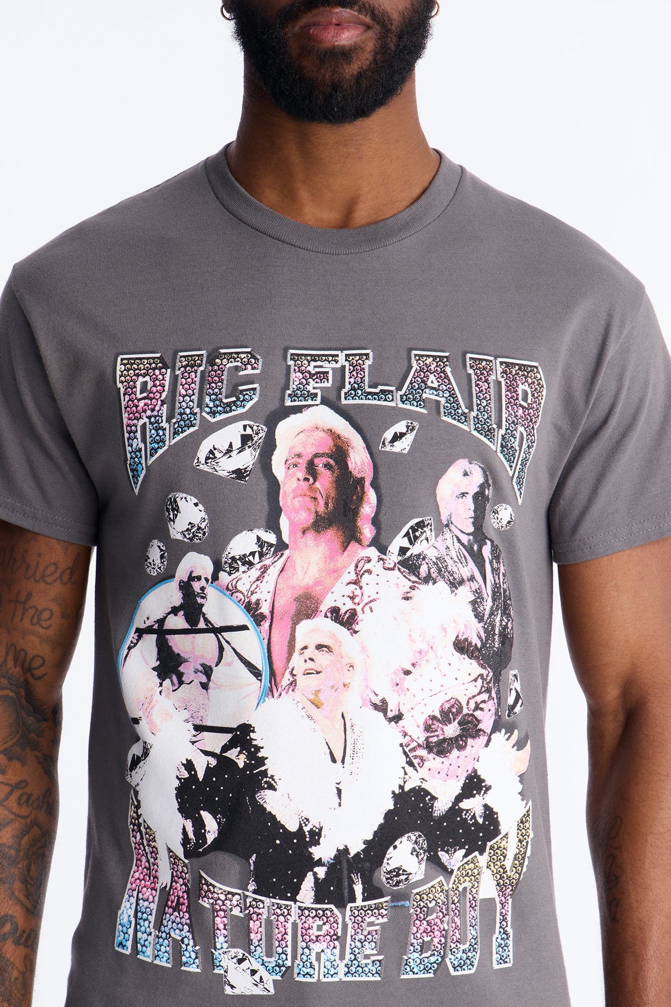 The Nature Boy Ric Flair Short Sleeve Tee - Charcoal
