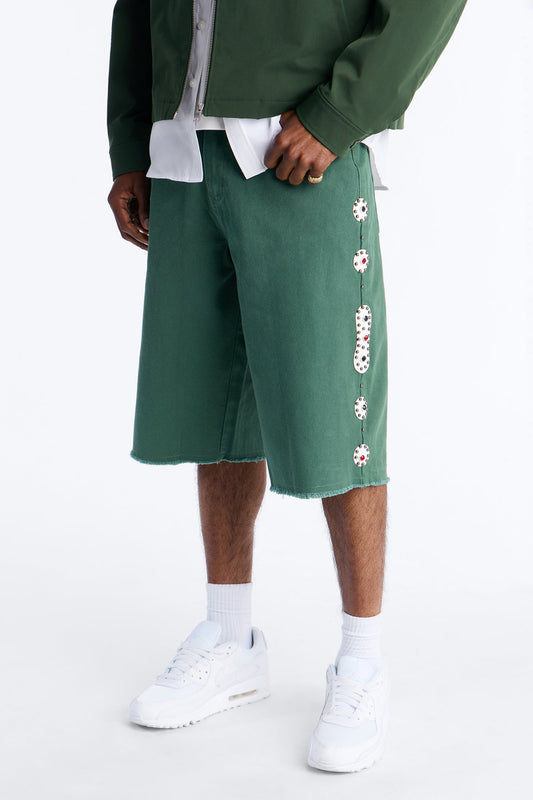 Aspiring Artist Embellished Short - Olive
