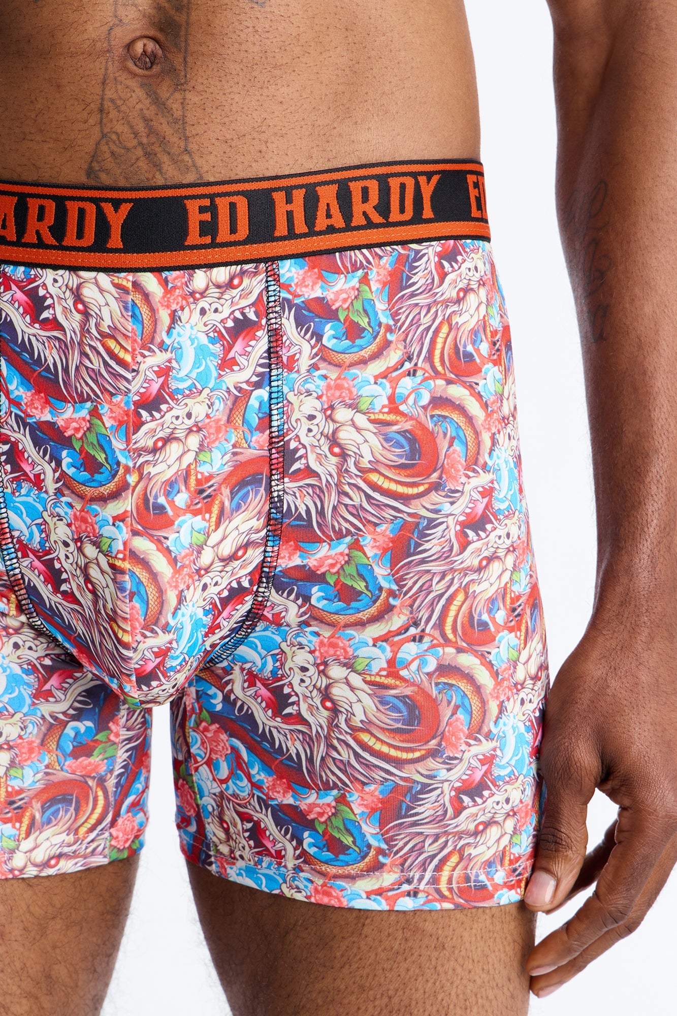 Inferno Scales Ed Hardy 2 Pack Cartoon Boxer Briefs - Multi Color