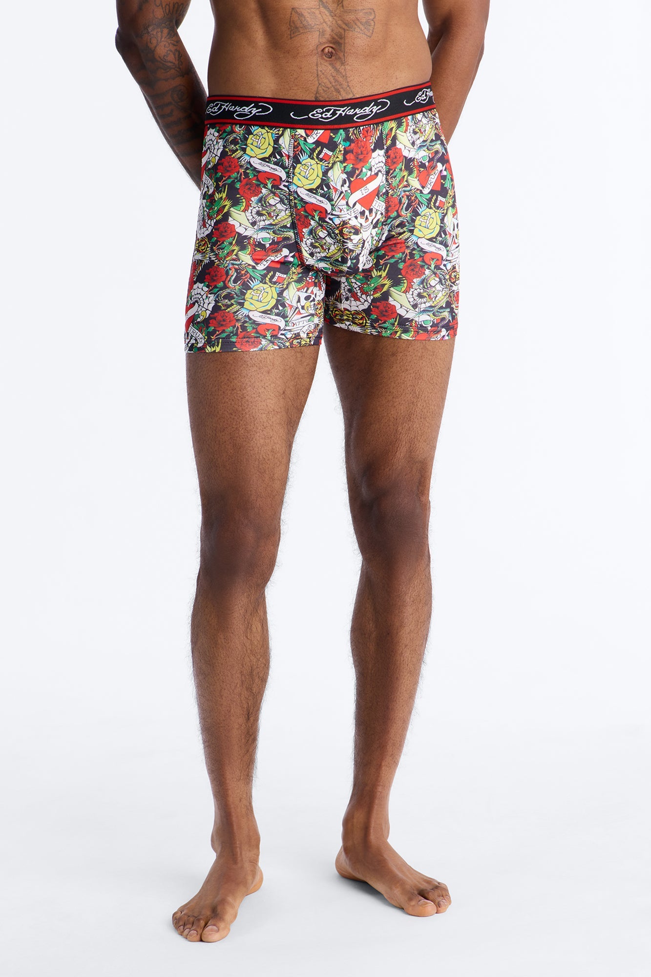 Ink Legends Ed Hardy 2 Pack Performance Boxer Briefs - Multi Color