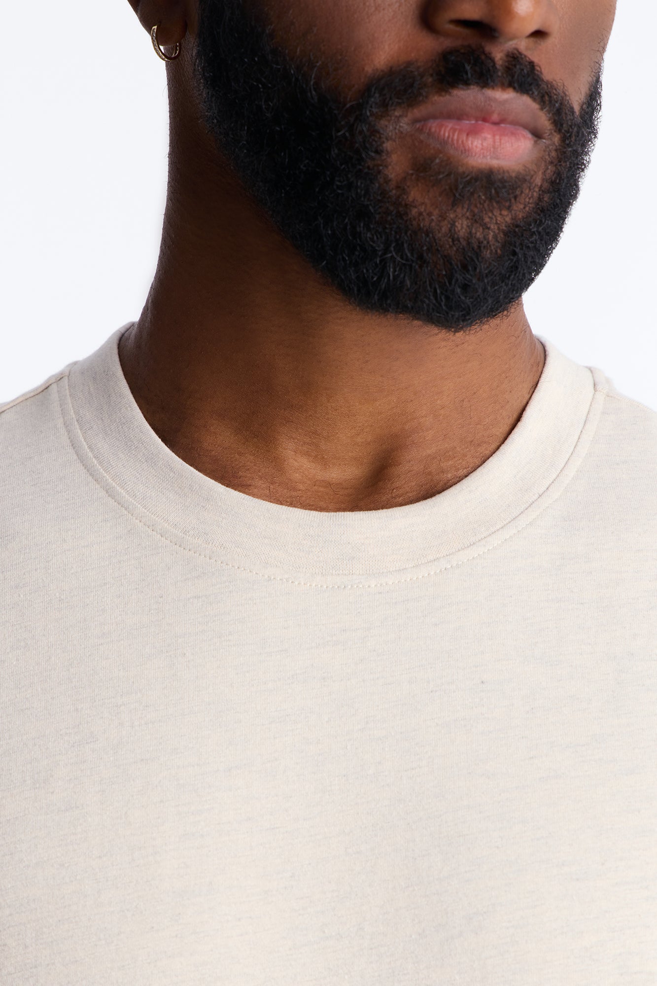 Essential Short Sleeve Crew Tee - Oatmeal