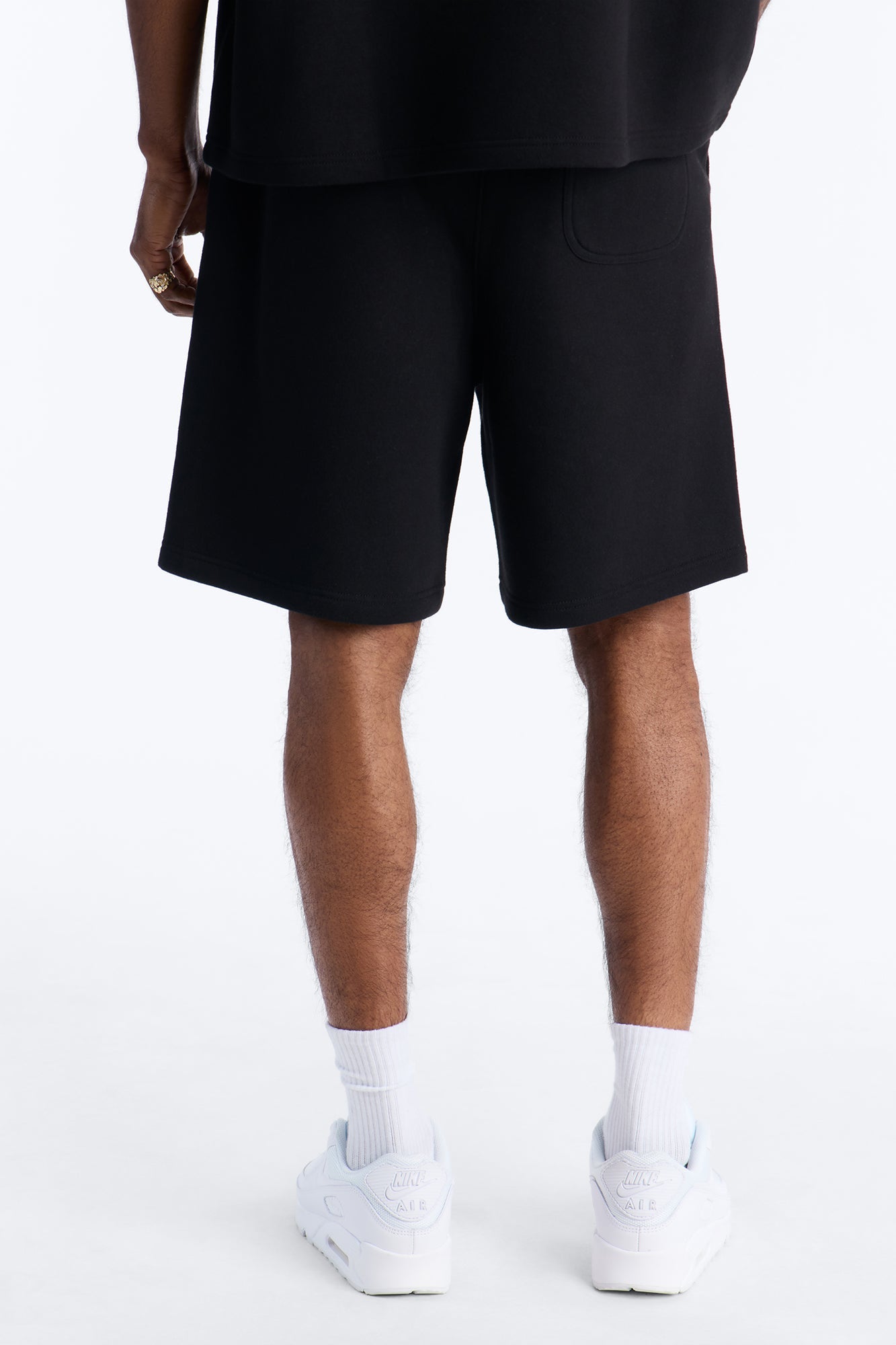 MIsfits Rhinestone Relaxed Sweatshorts - Black