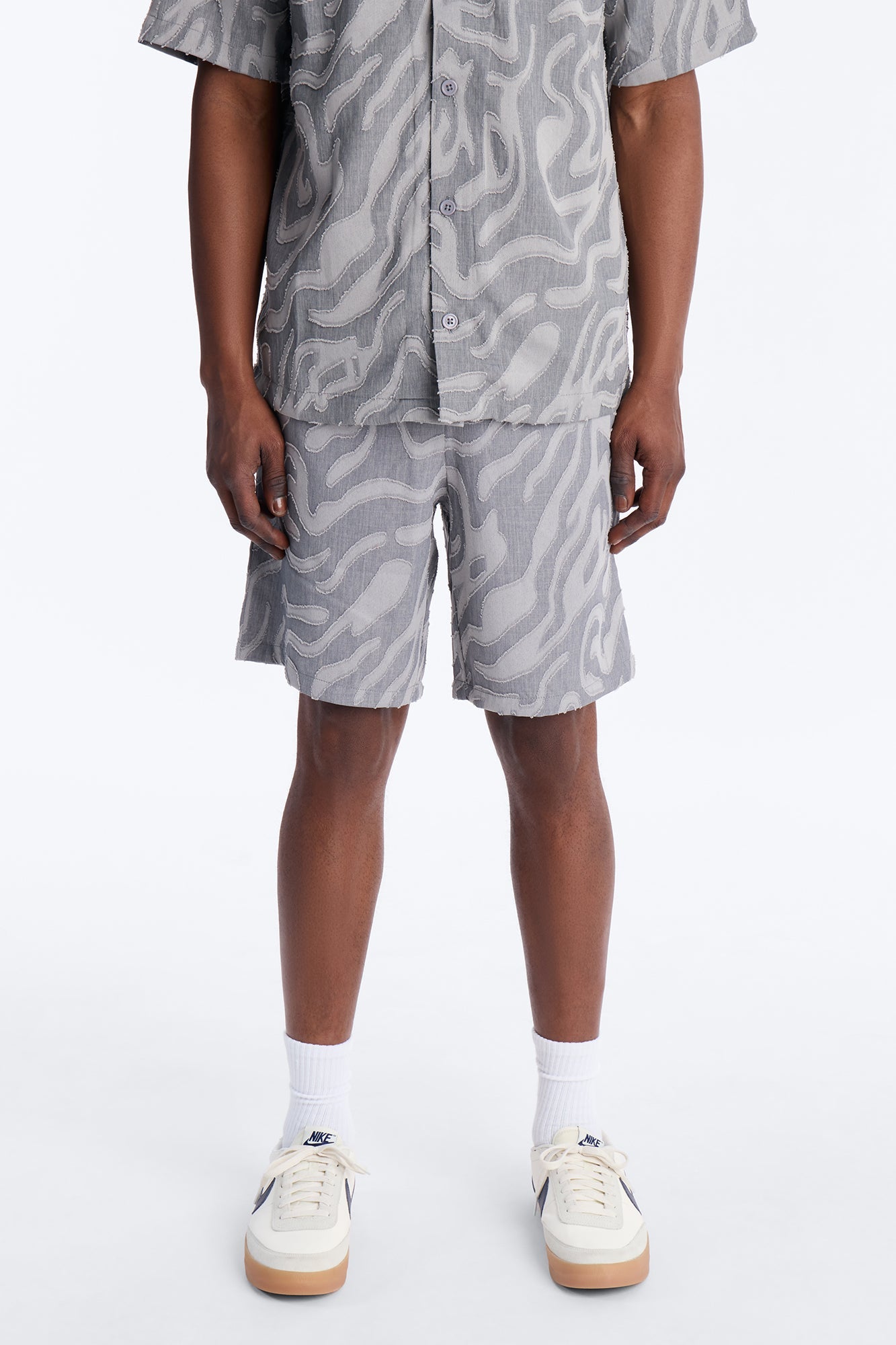 Relaxed Midnight Wave Short - Grey