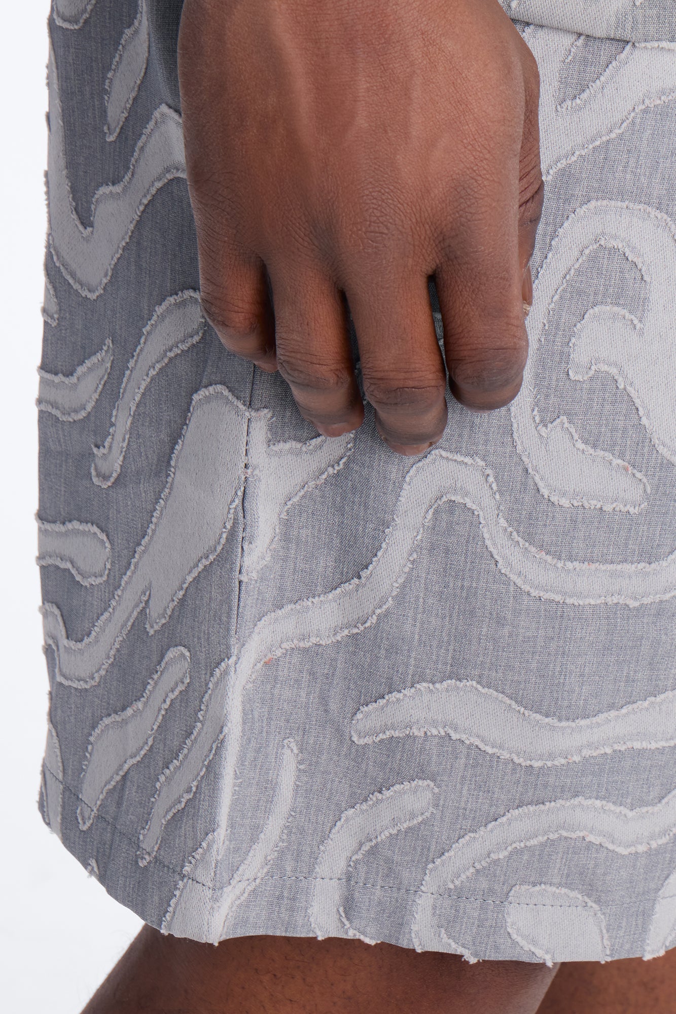 Relaxed Midnight Wave Short - Grey