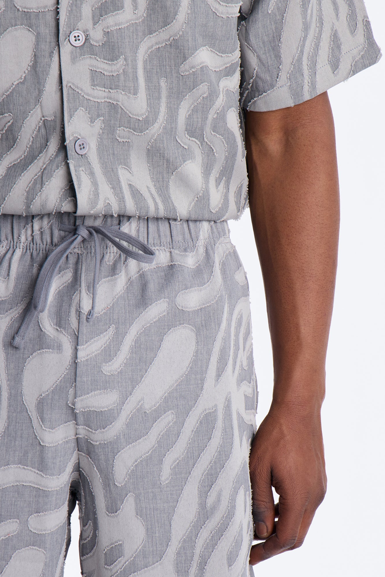 Relaxed Midnight Wave Short - Grey