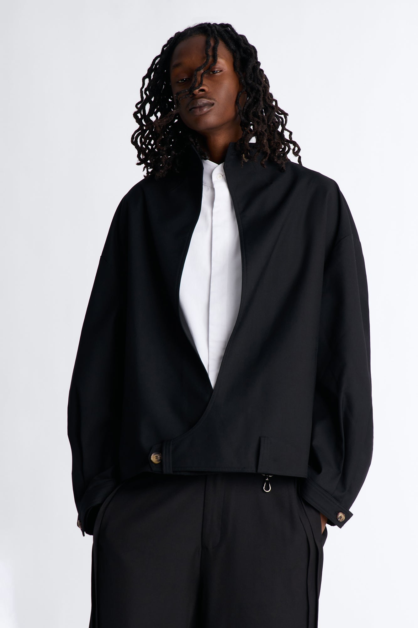 Relaxed Luxe Flow Blazer - Black