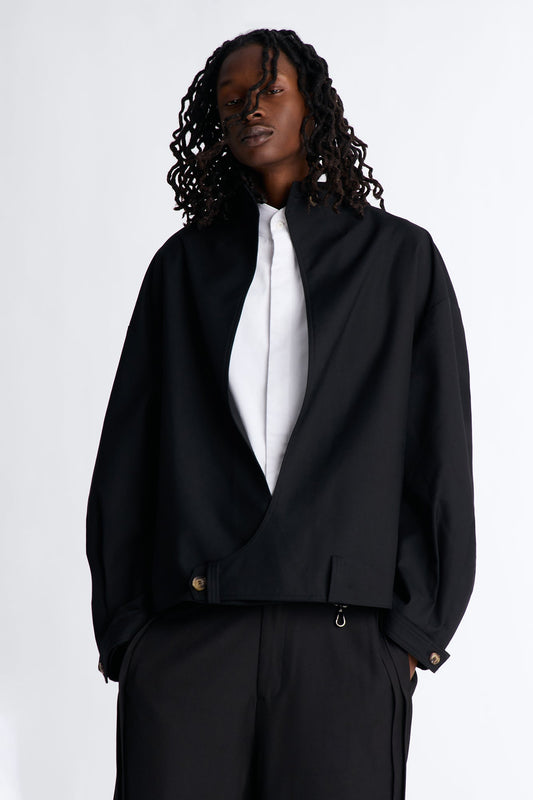 Relaxed Luxe Flow Blazer - Black