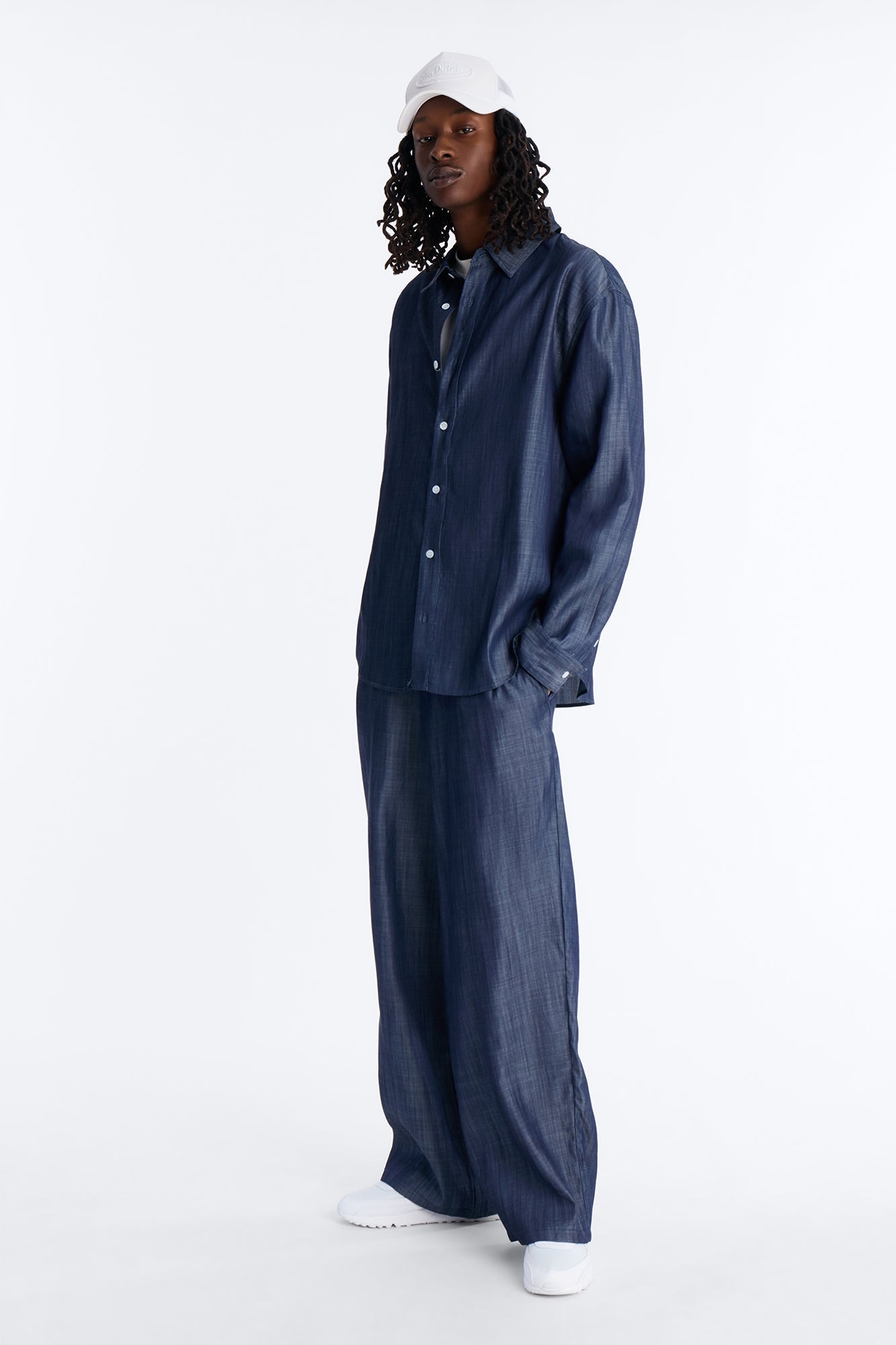 Wide Leg Mercer Gates Pant - Indigo