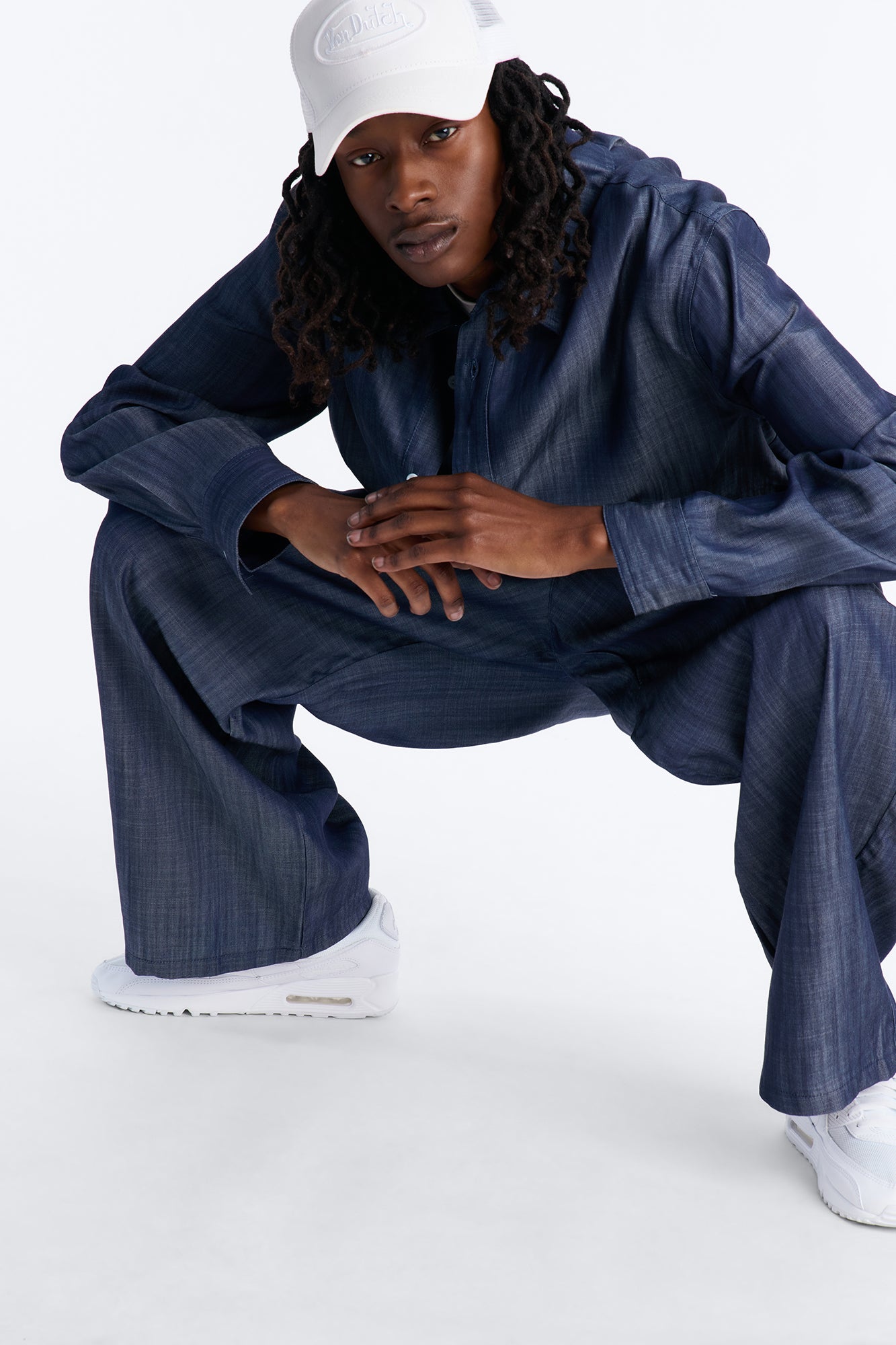 Wide Leg Mercer Gates Pant - Indigo