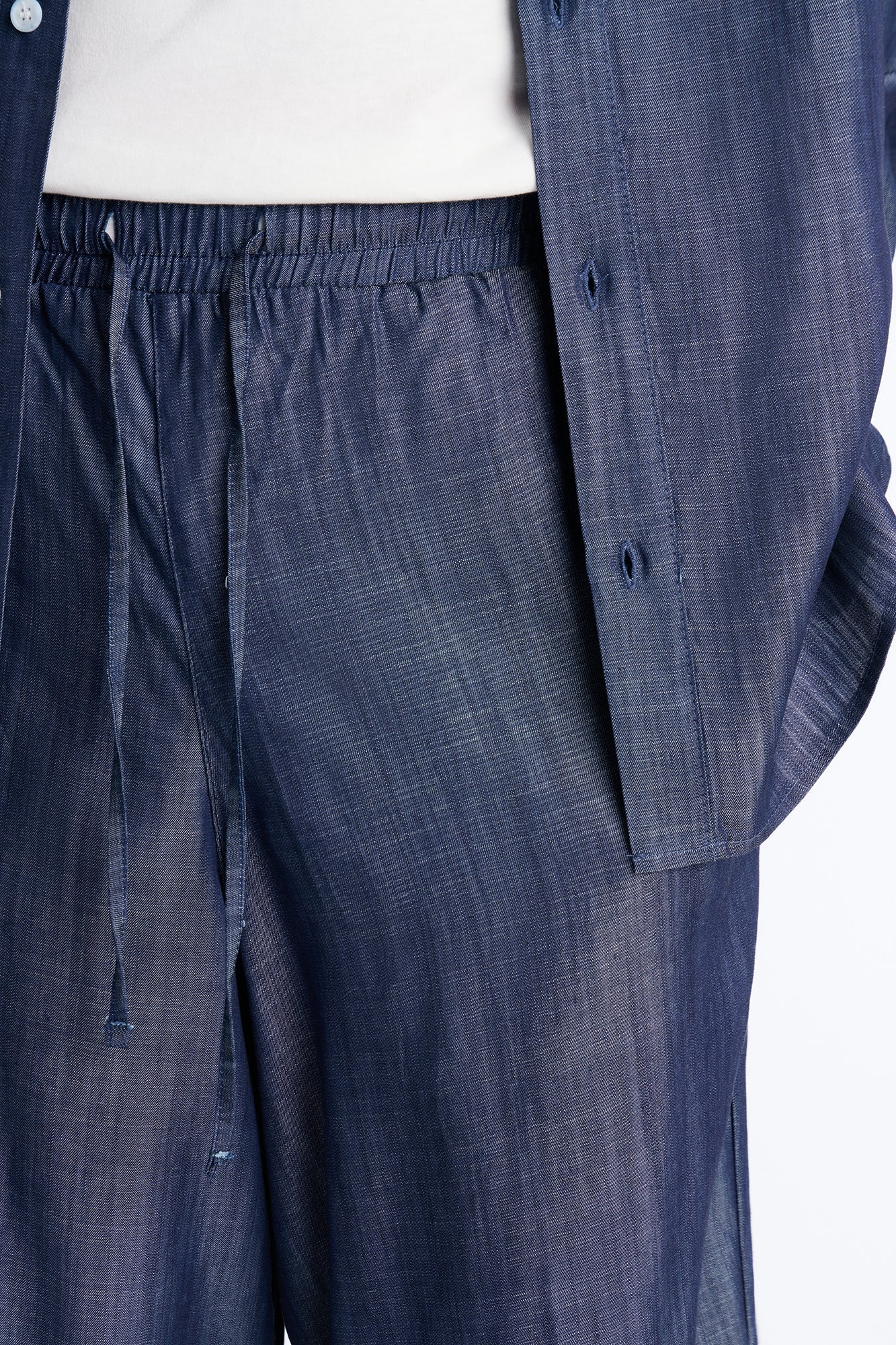 Wide Leg Mercer Gates Pant - Indigo