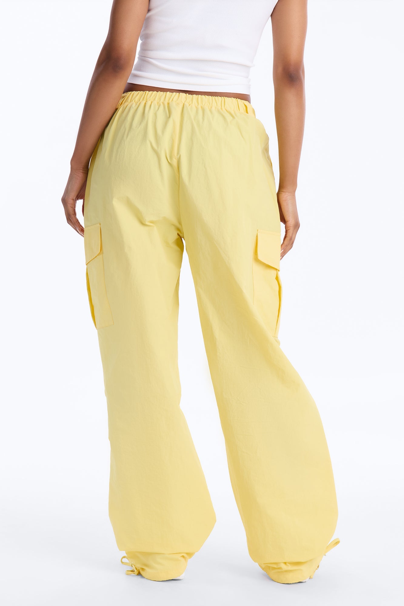 Girl Crush Parachute Pant - Yellow Fashion Nova