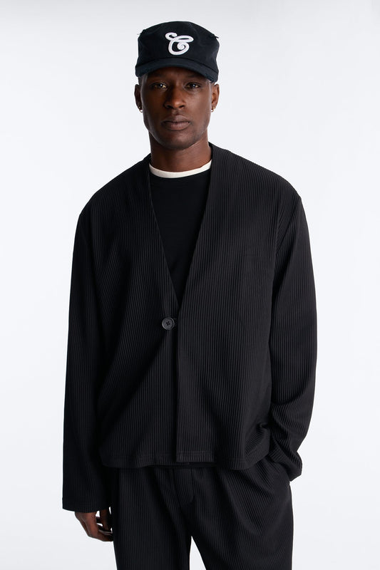 Show Up Shawl Collar Blazer - Black